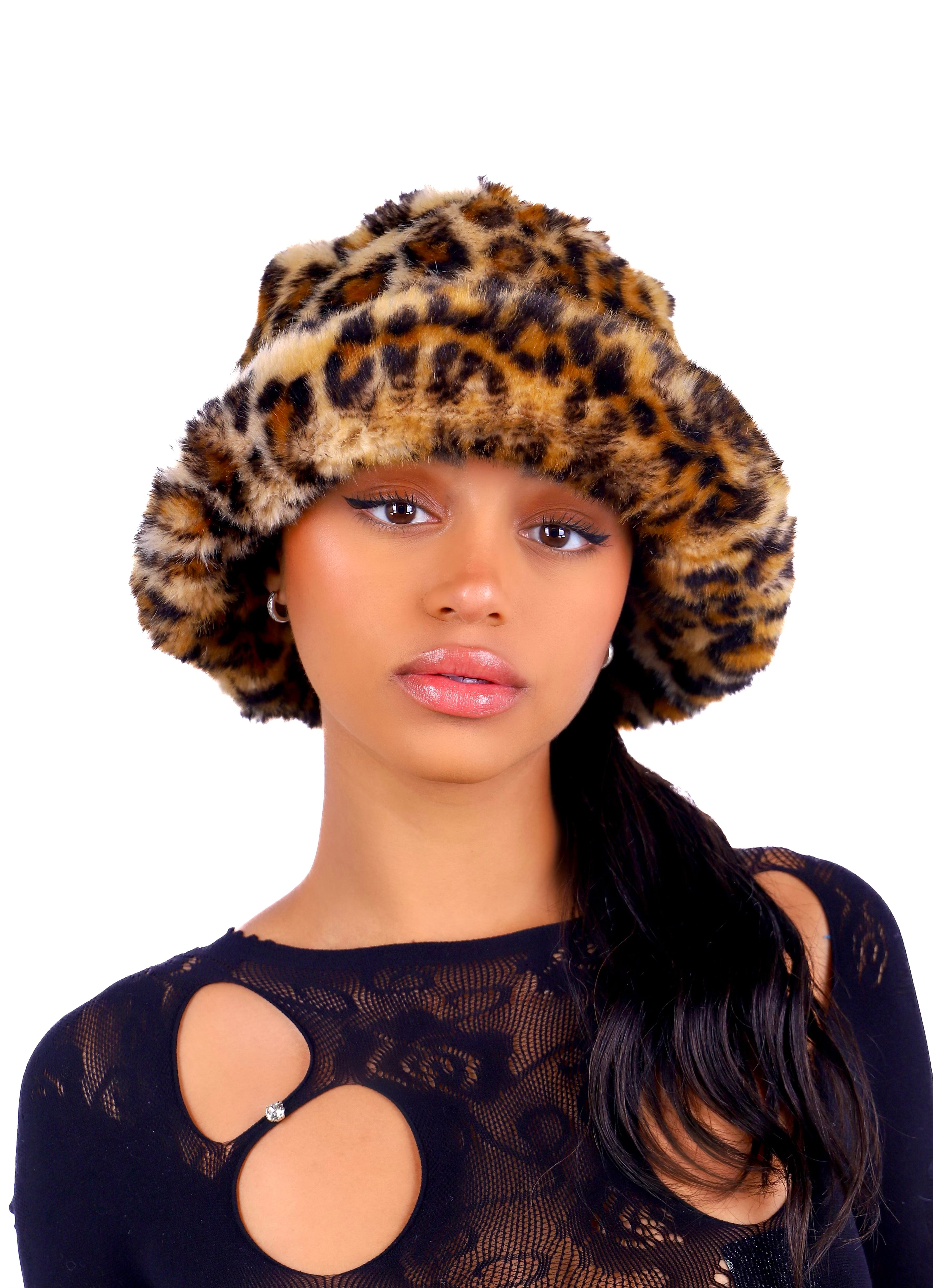 Cheetah Fuzzy Hat