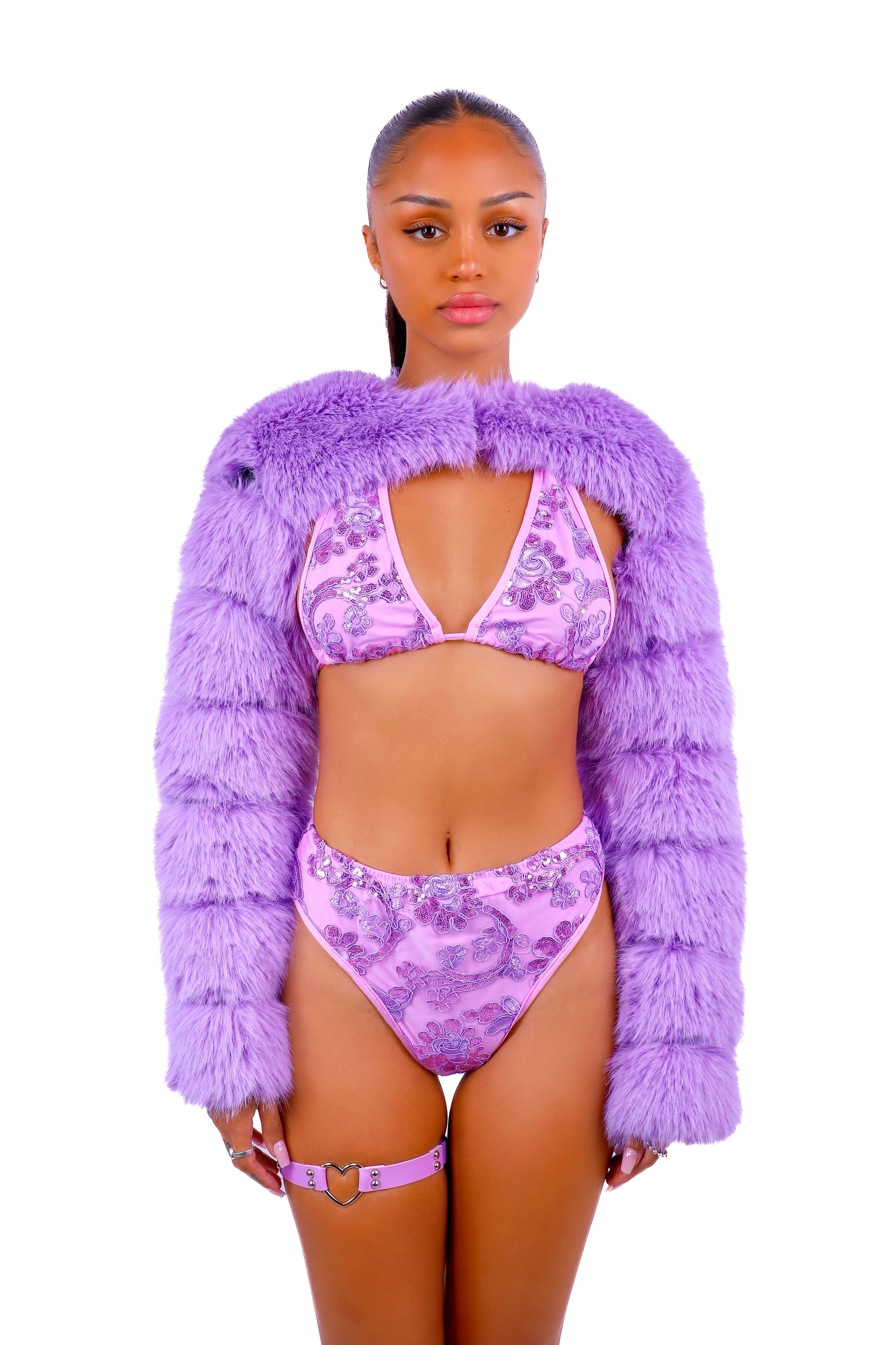 FULL OUTFIT- Fuzzy Lilac Fantasy (4 pcs)