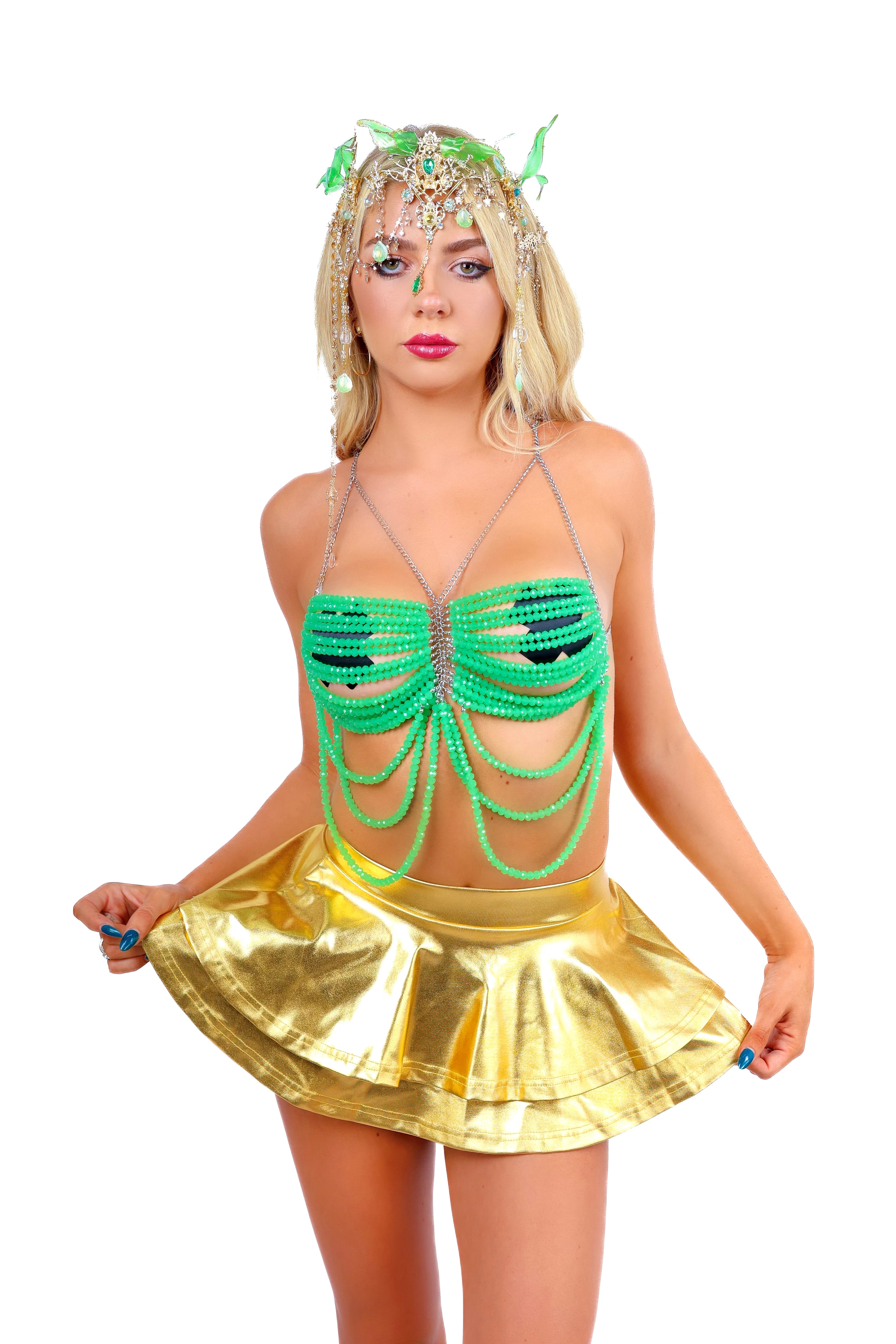 FULL OUTFIT- Green Jade Genesis Goddess (3 pcs)