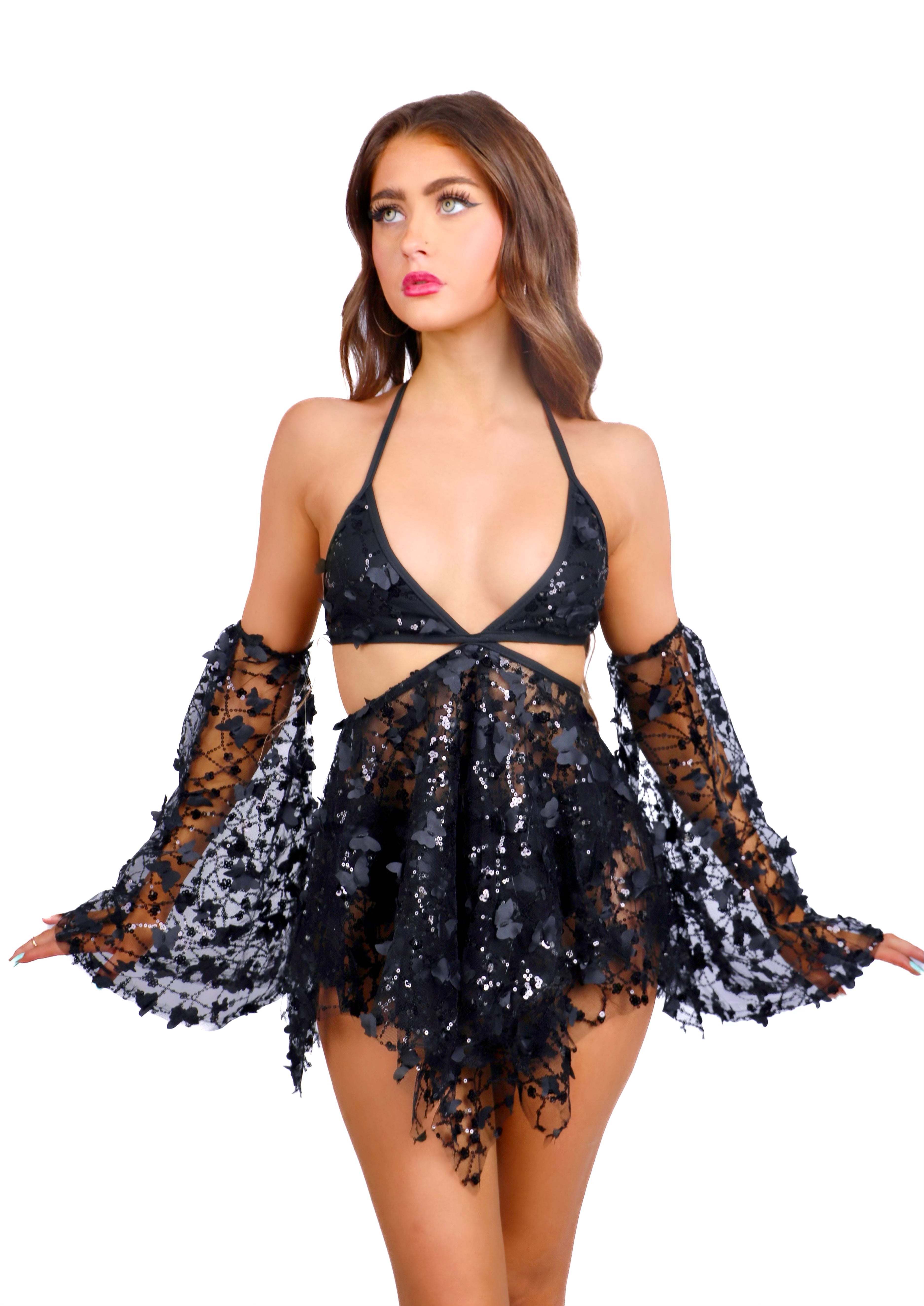 Midnight Fairy Blossom Dress (2 pc)