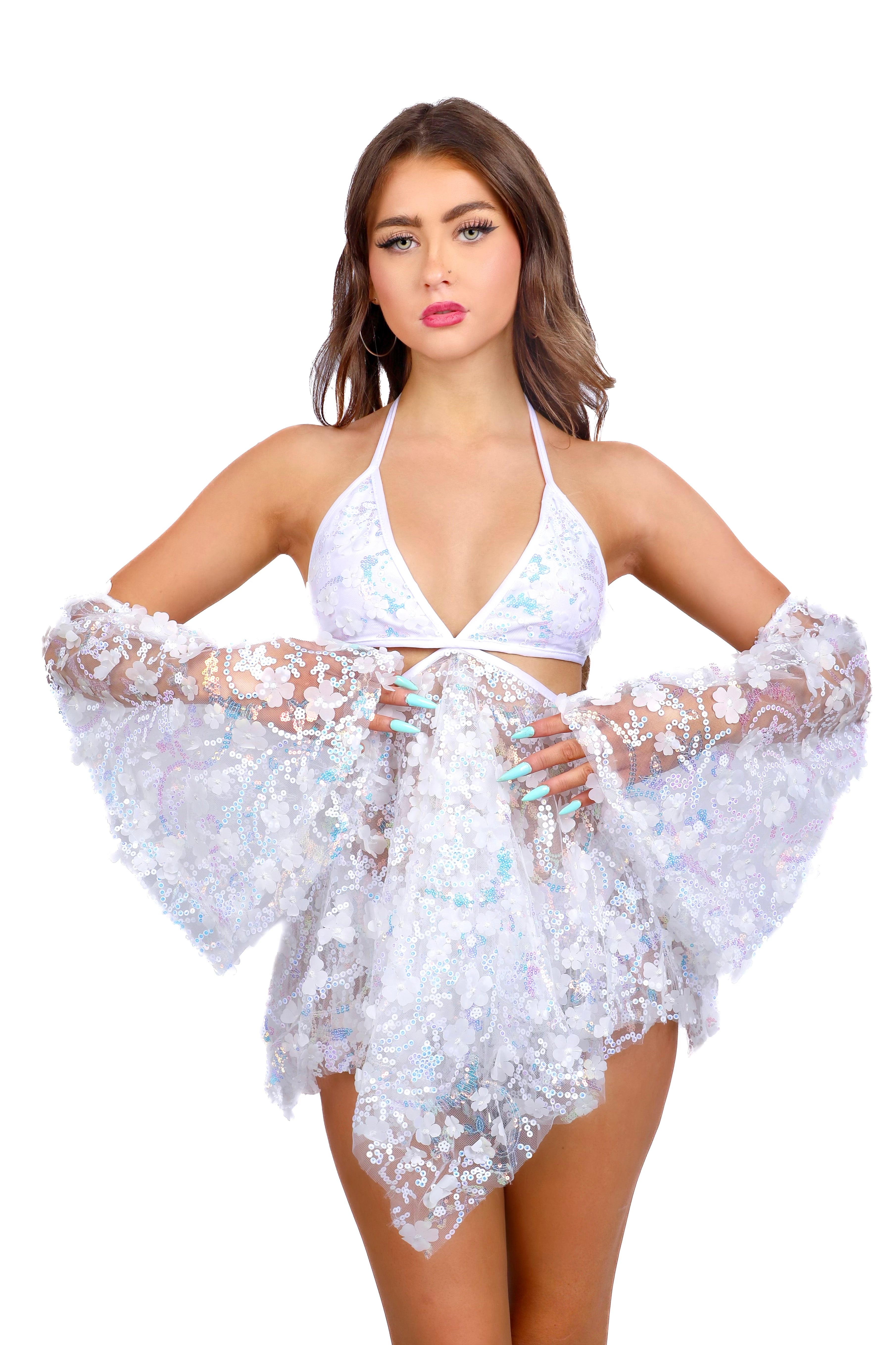 Iridescent Fairy Blossom Dress THE LUMI SHOP Iridescent Fairy Blossom Dress THE LUMI SHOP