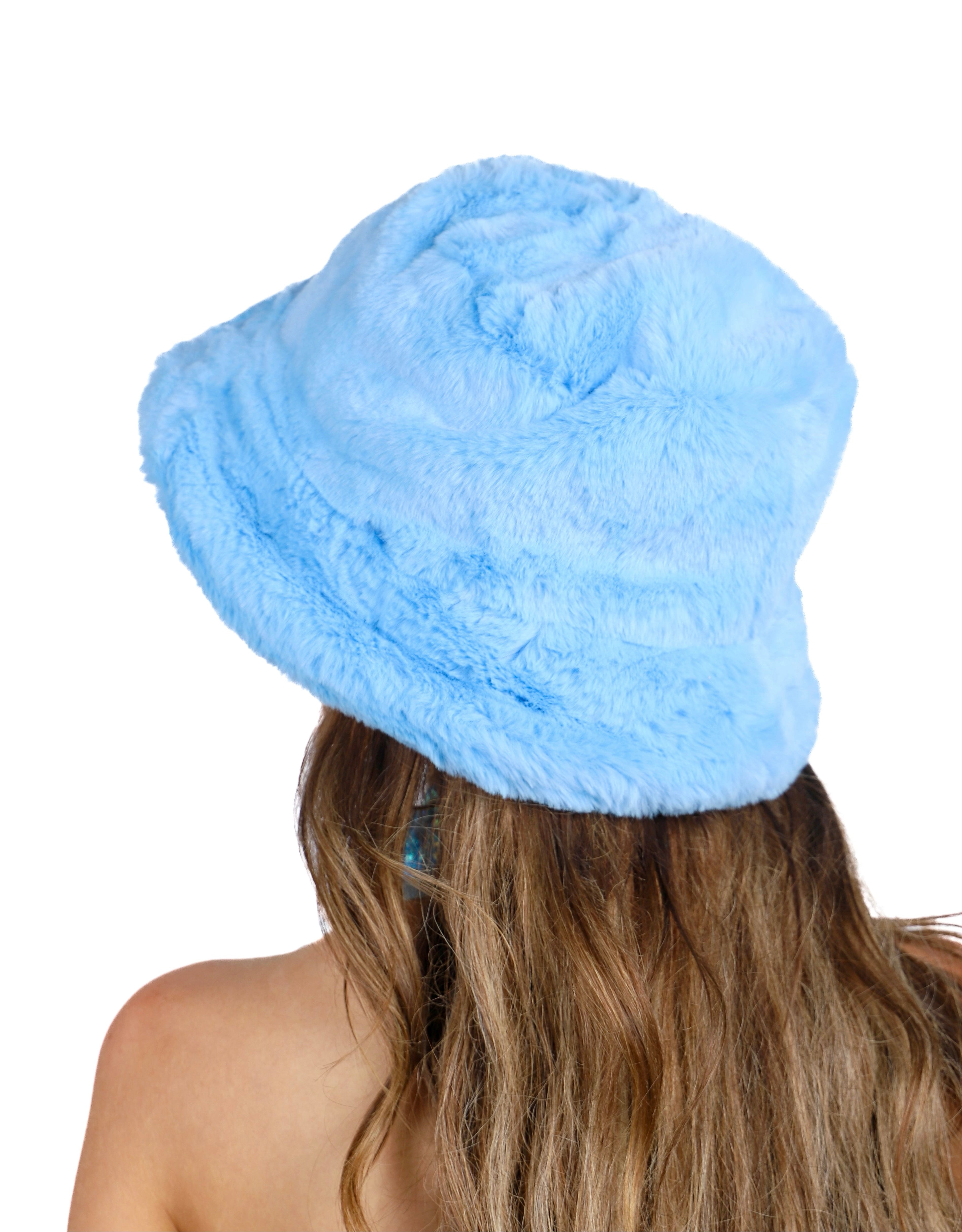 Baby Blue Fuzzy Hat