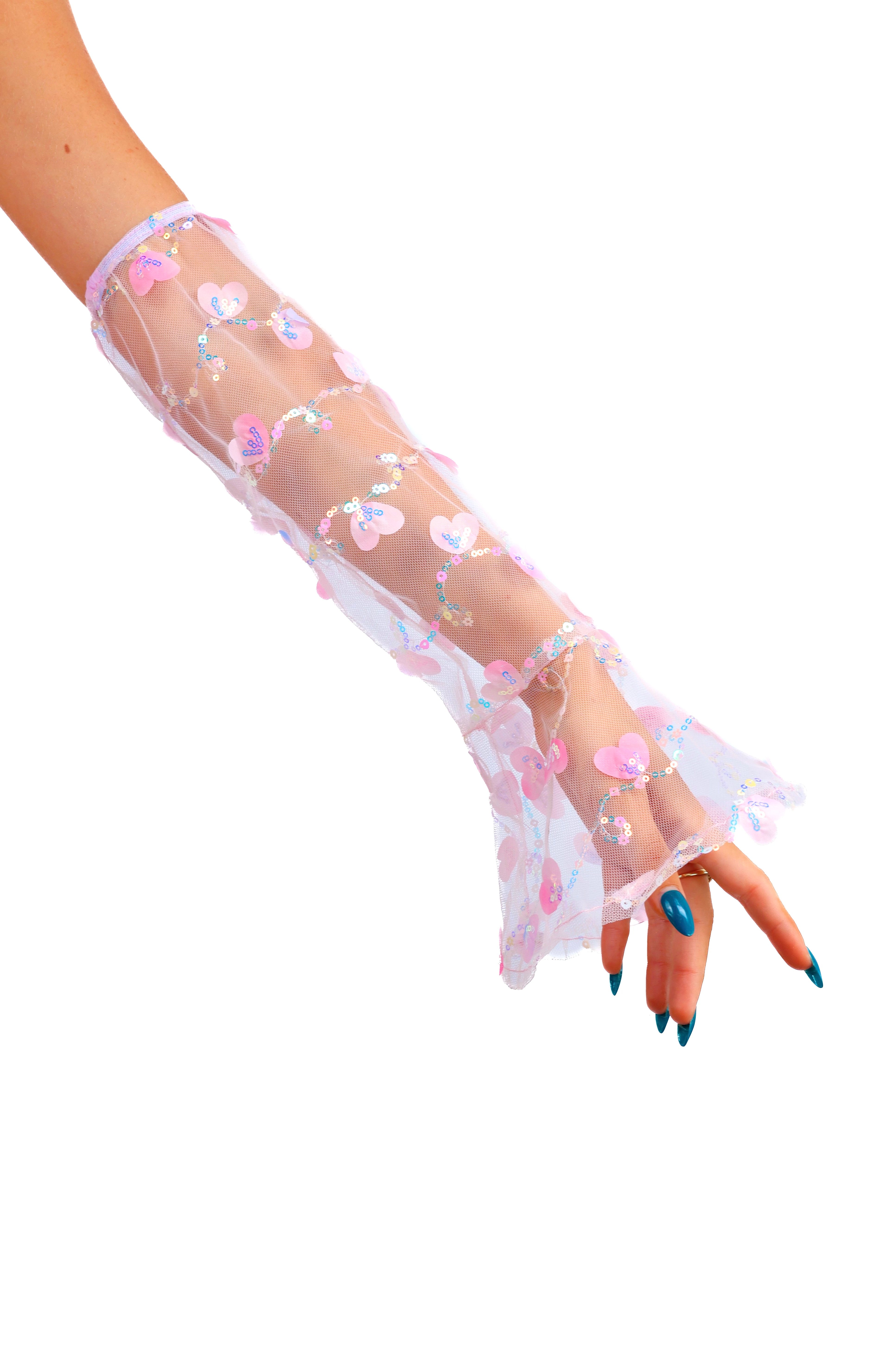 Iridescent Pink Desire Fairy Arm Sleeves