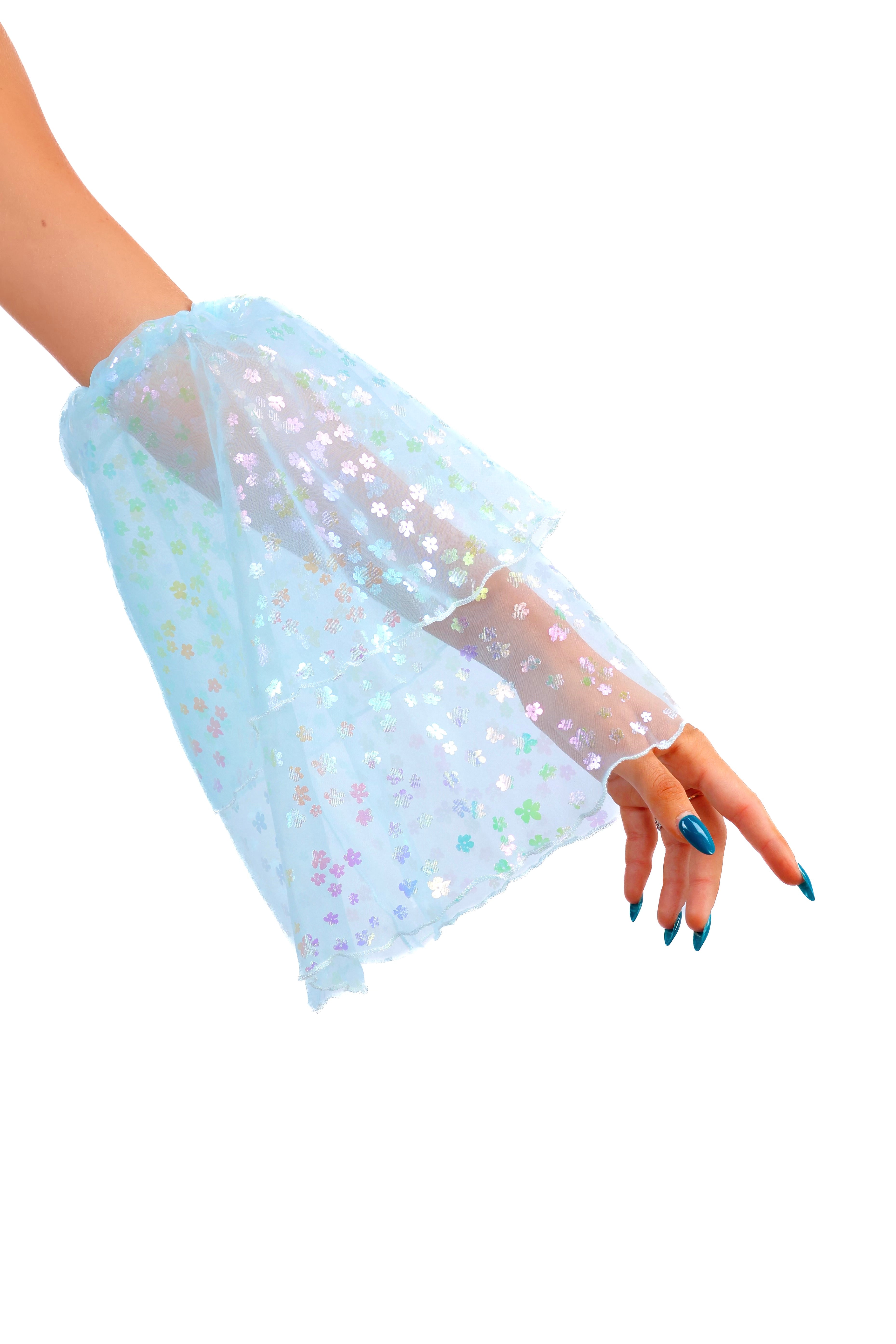 Sky Glitter Iridescence Fairy Arm Sleeves