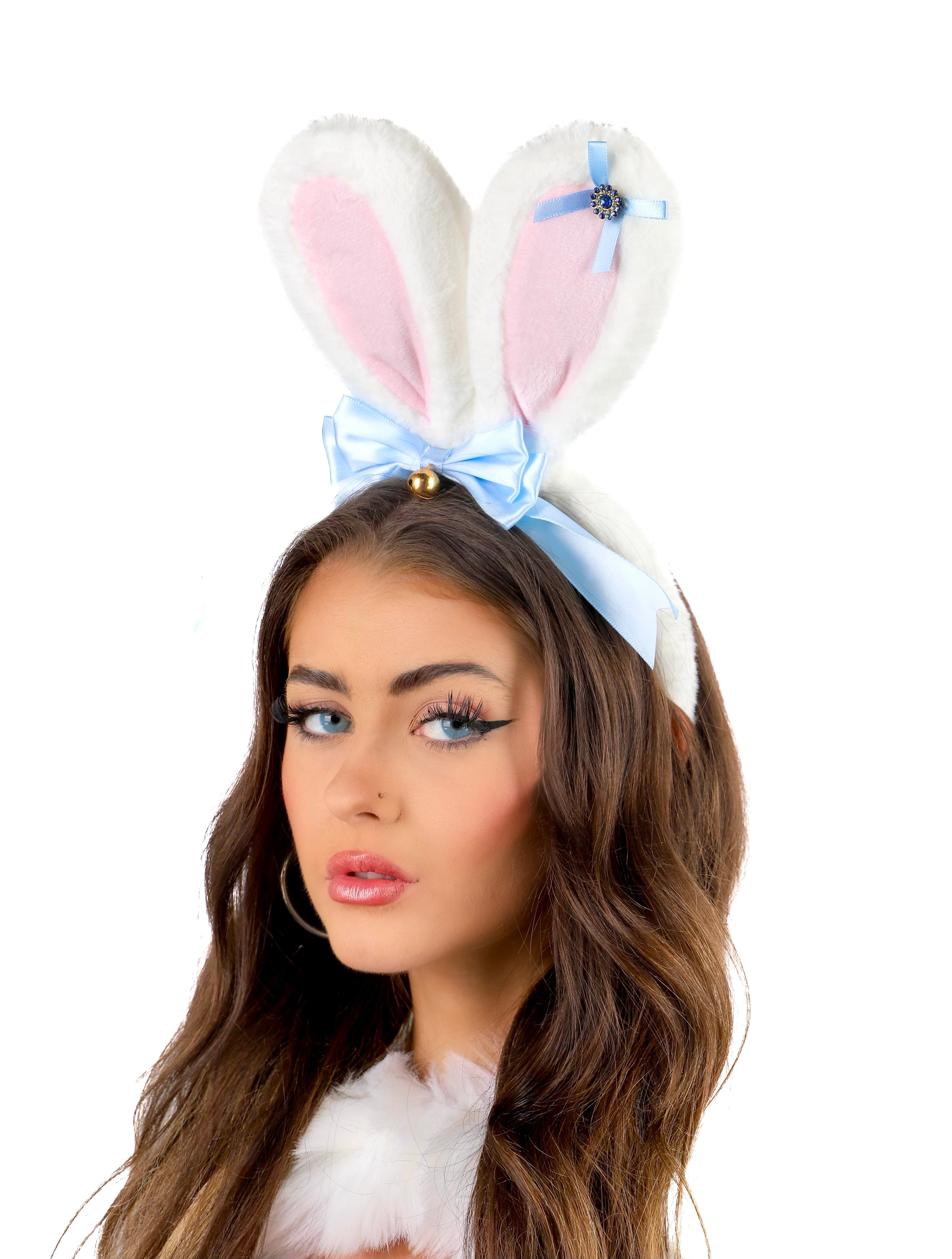 White Baby Bunny Headband