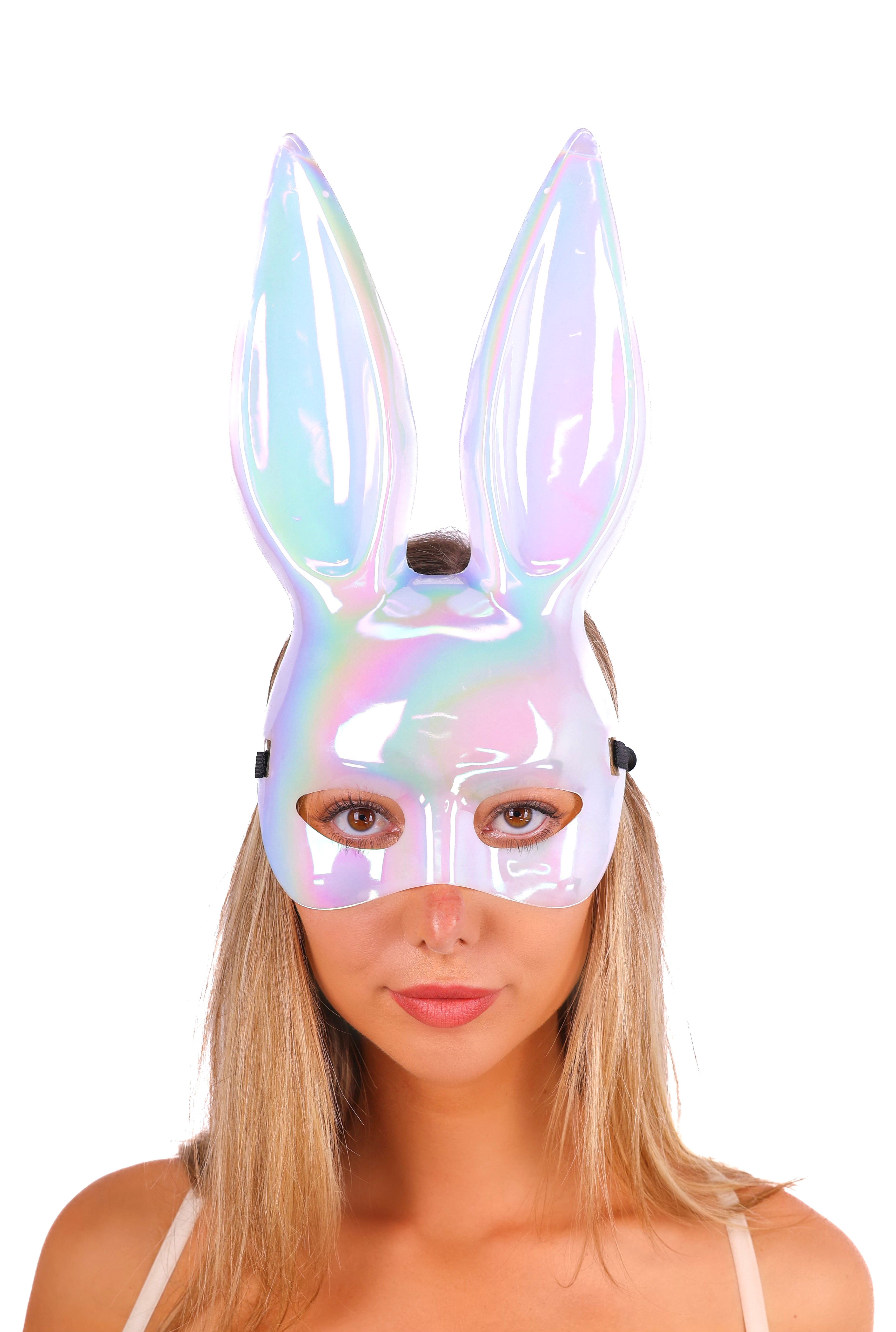 Iridescent Playboy Bunny Mask