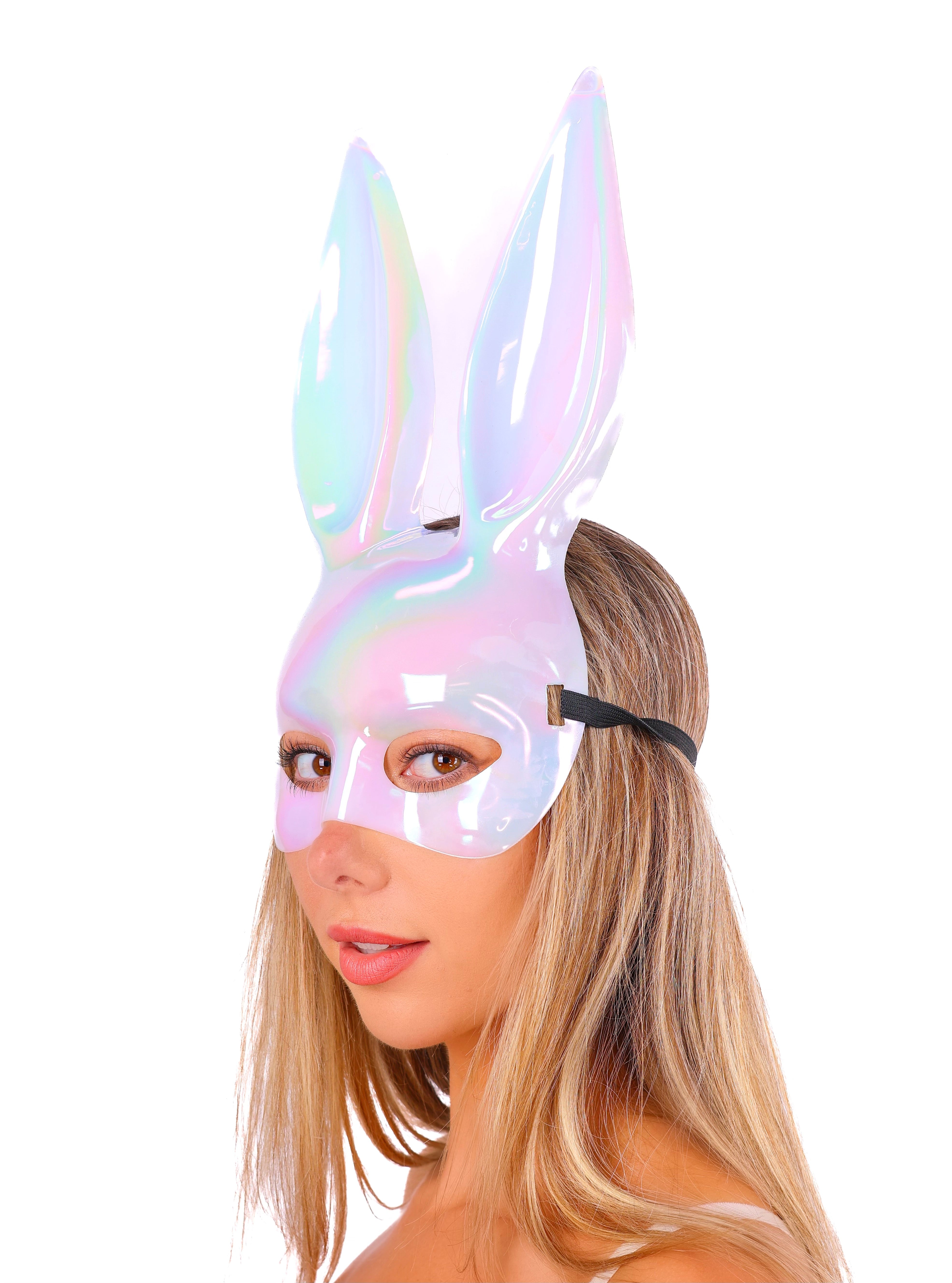 Iridescent Playboy Bunny Mask