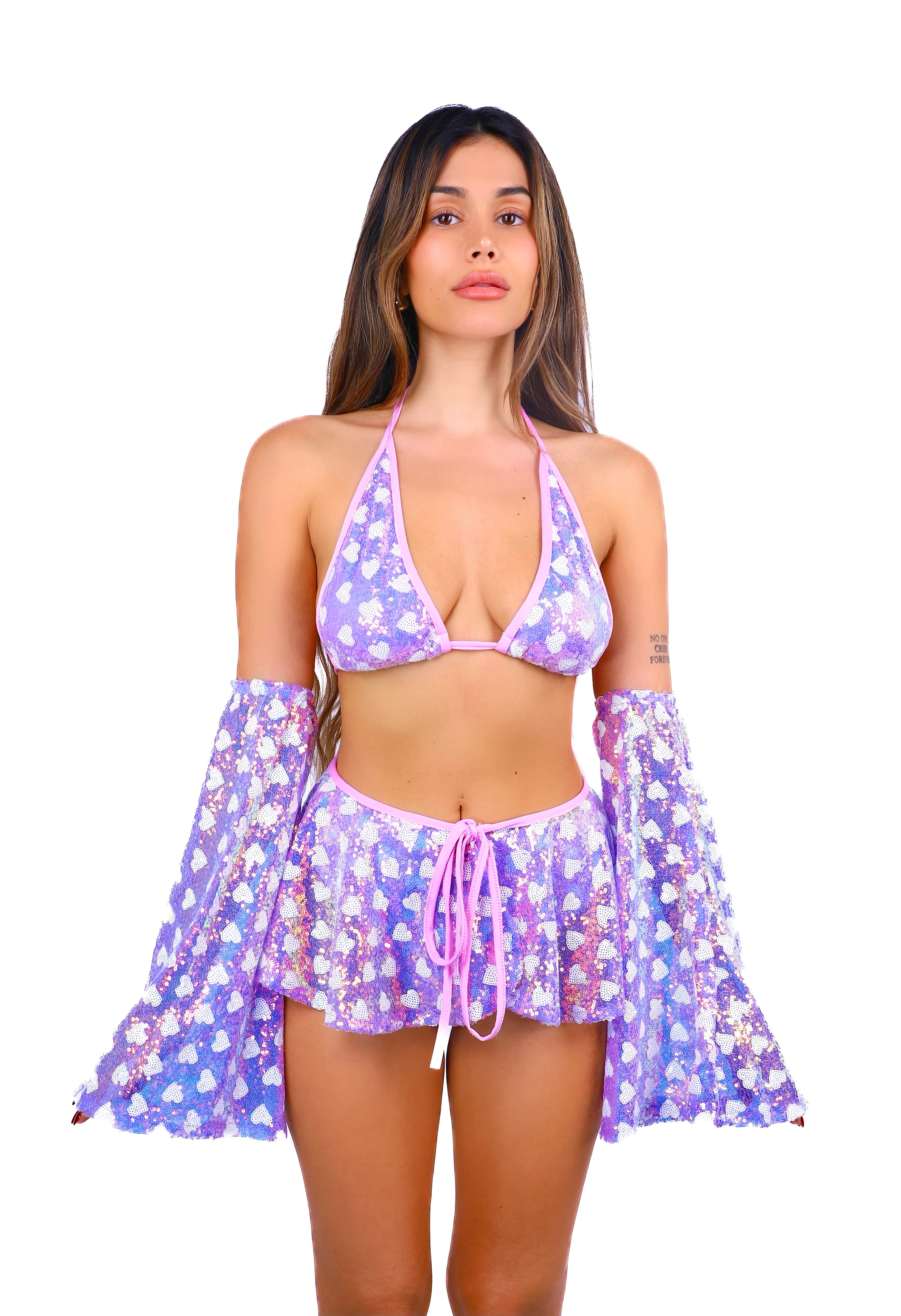 Lilac Hearts Aura Set (4 pcs)