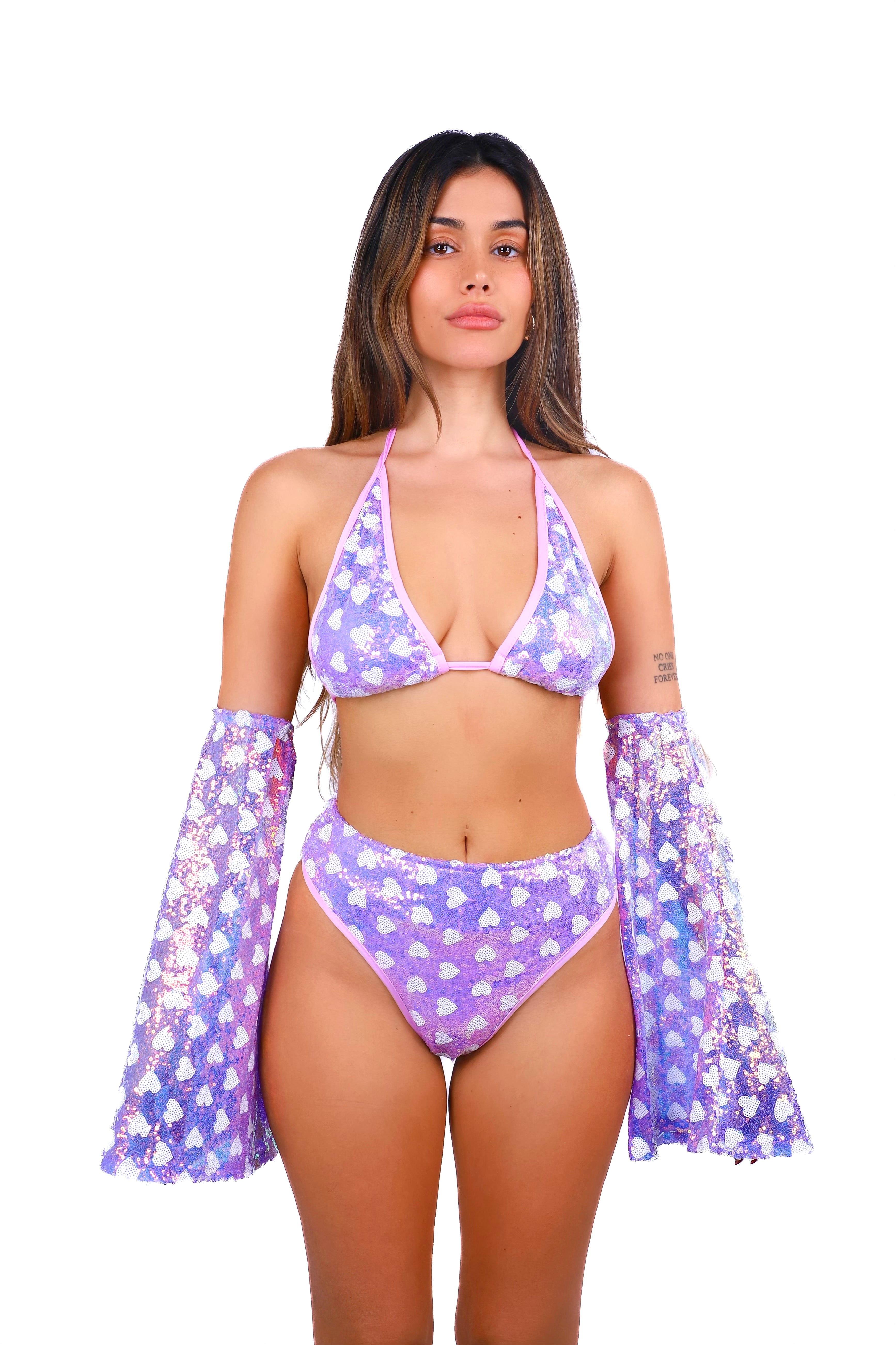 Lilac Hearts Aura Set (3 pc)