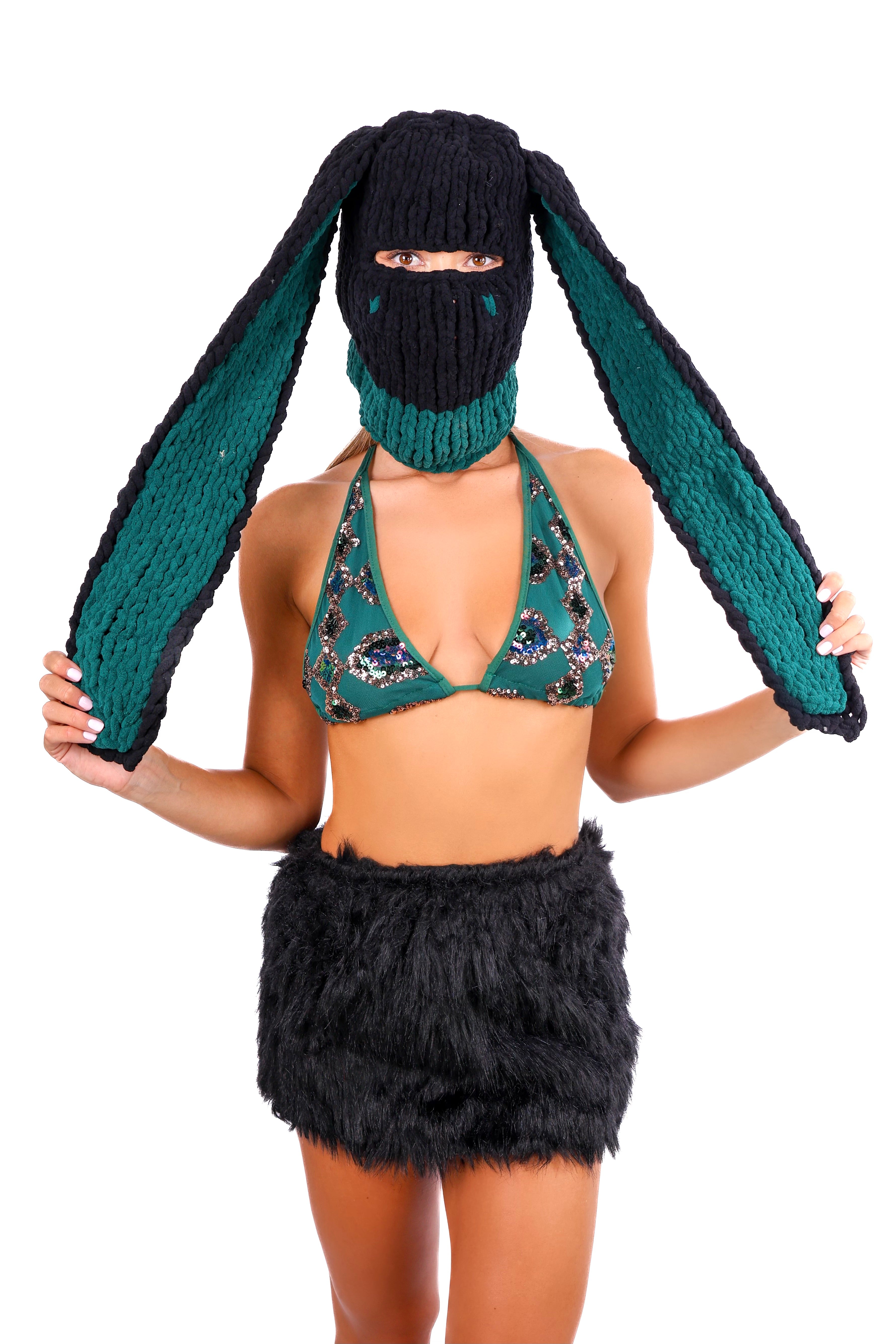 FULL OUTFIT- Emerald Forest Midnight Bunny (3 pcs)