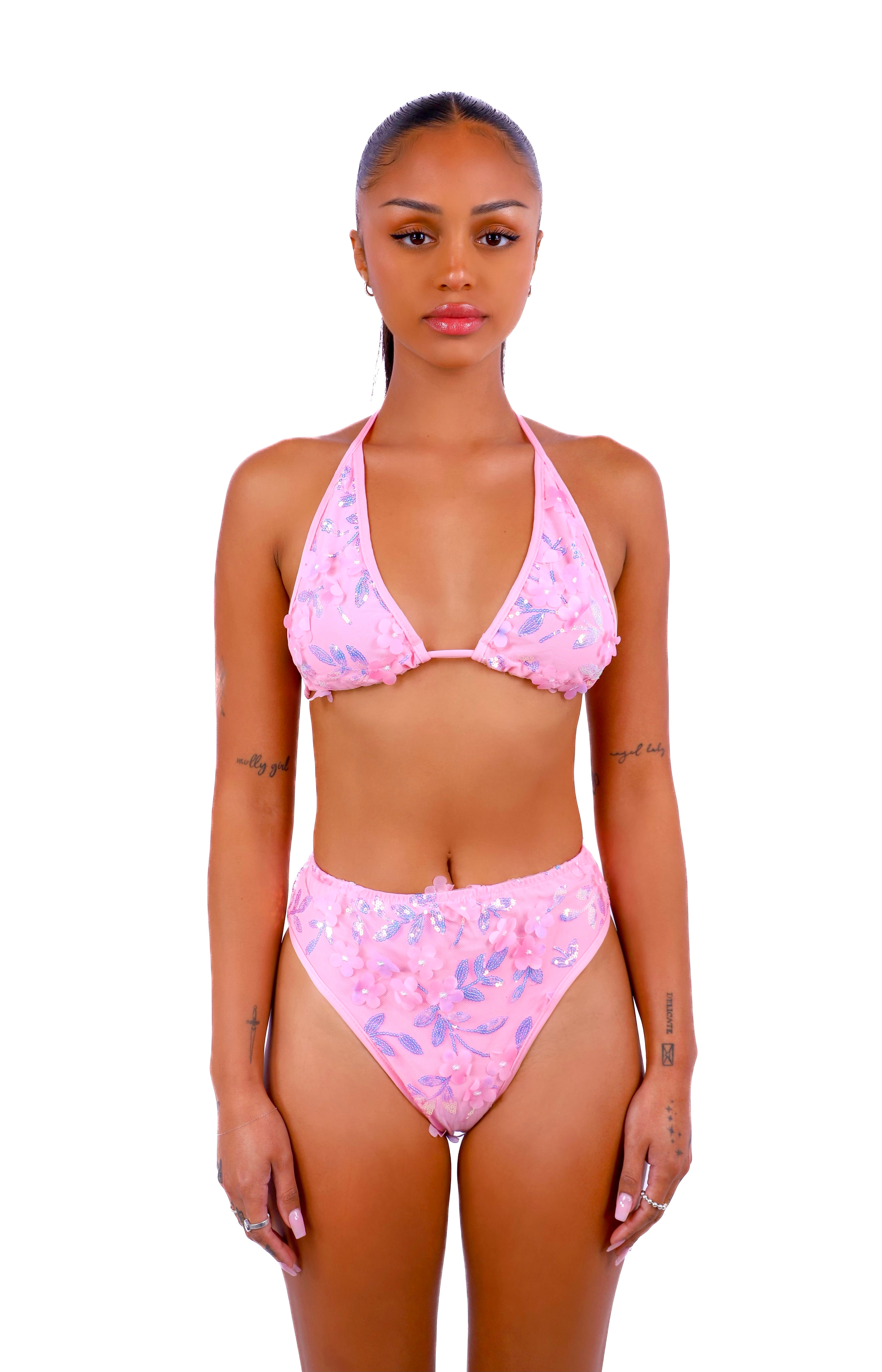 Iridescent Pink Fairy Blossom Set (2 pc)