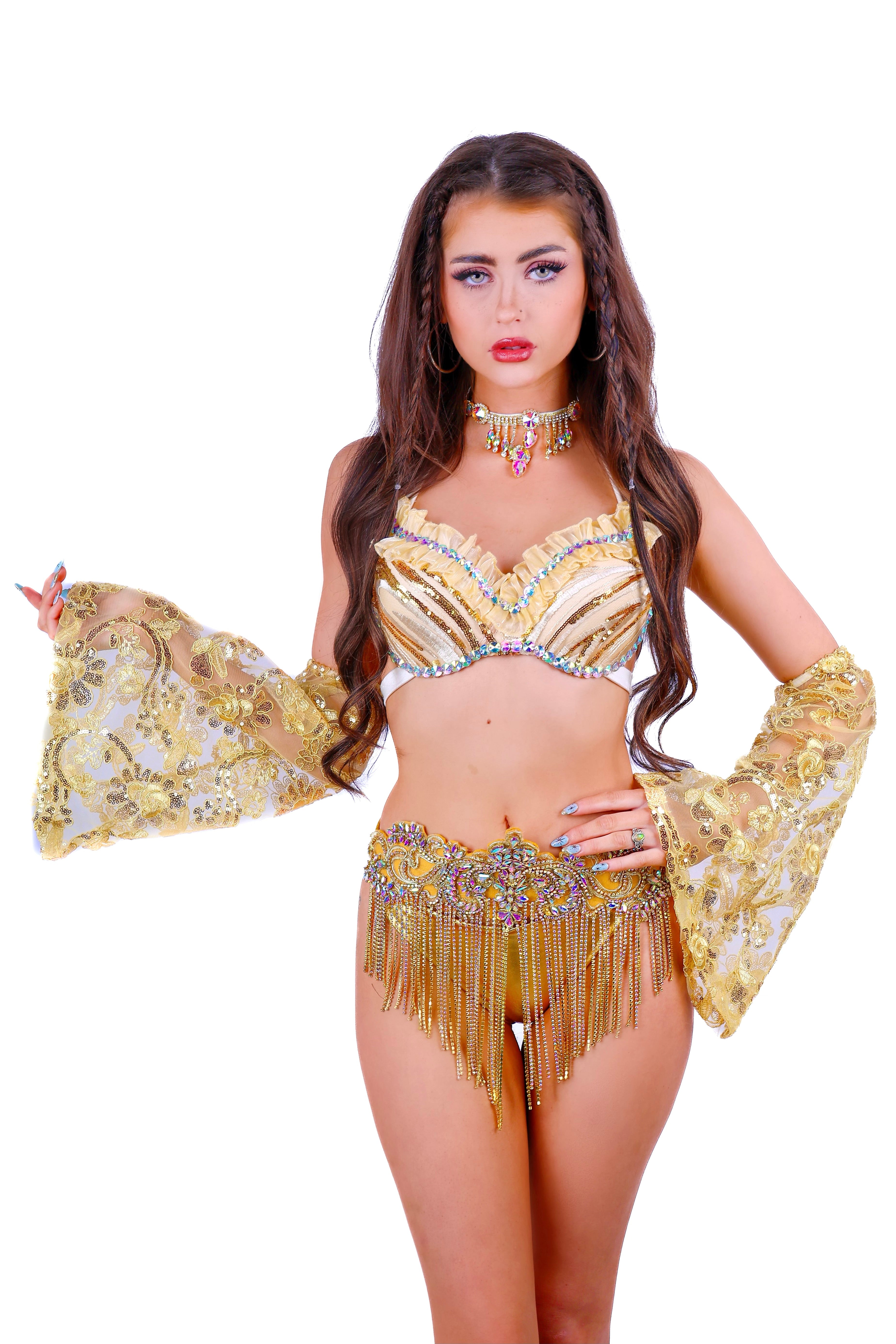 FULL OUTFIT- Gold Princess Goddess (5 pcs)