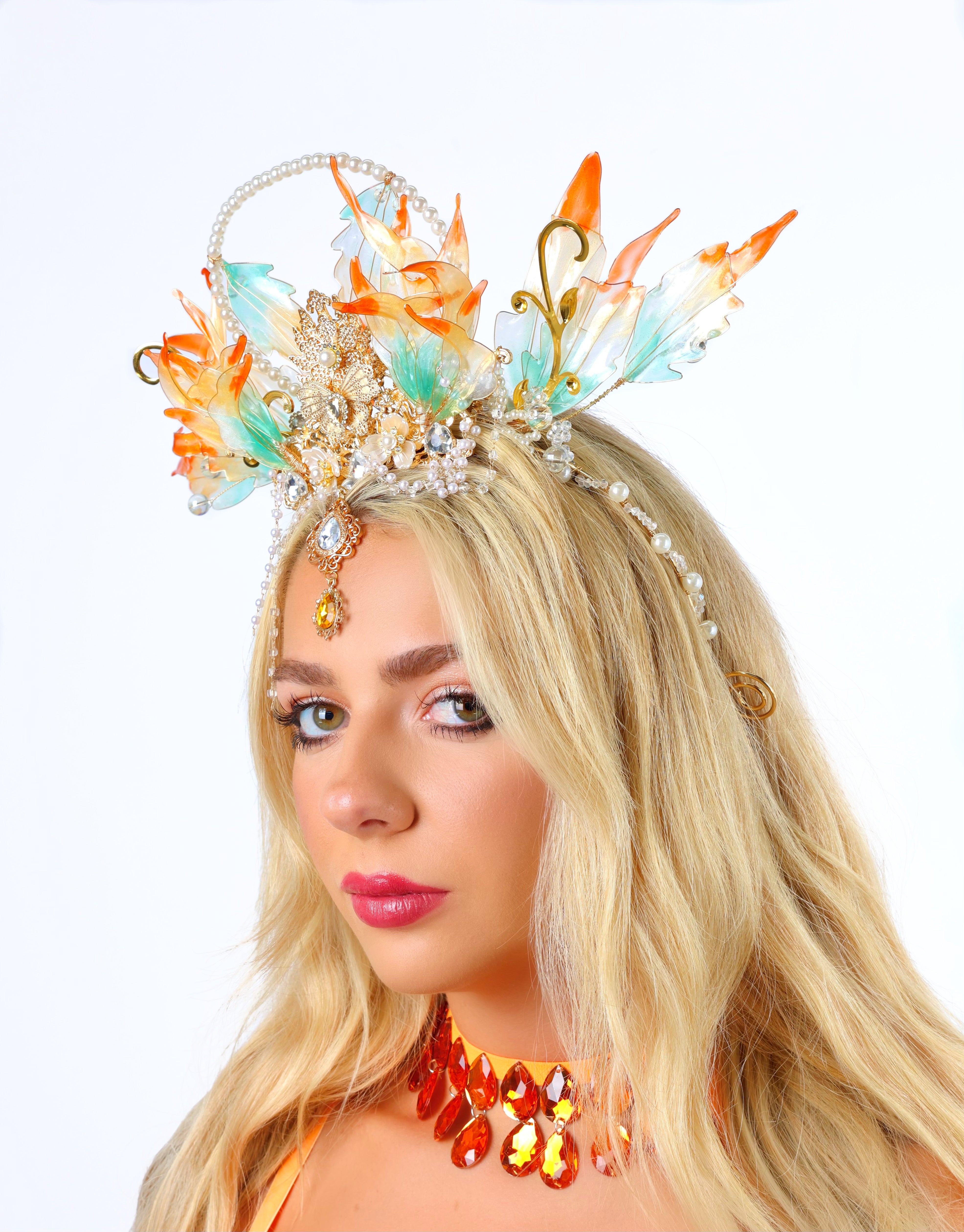 Fire Genesis Goddess Head Piece