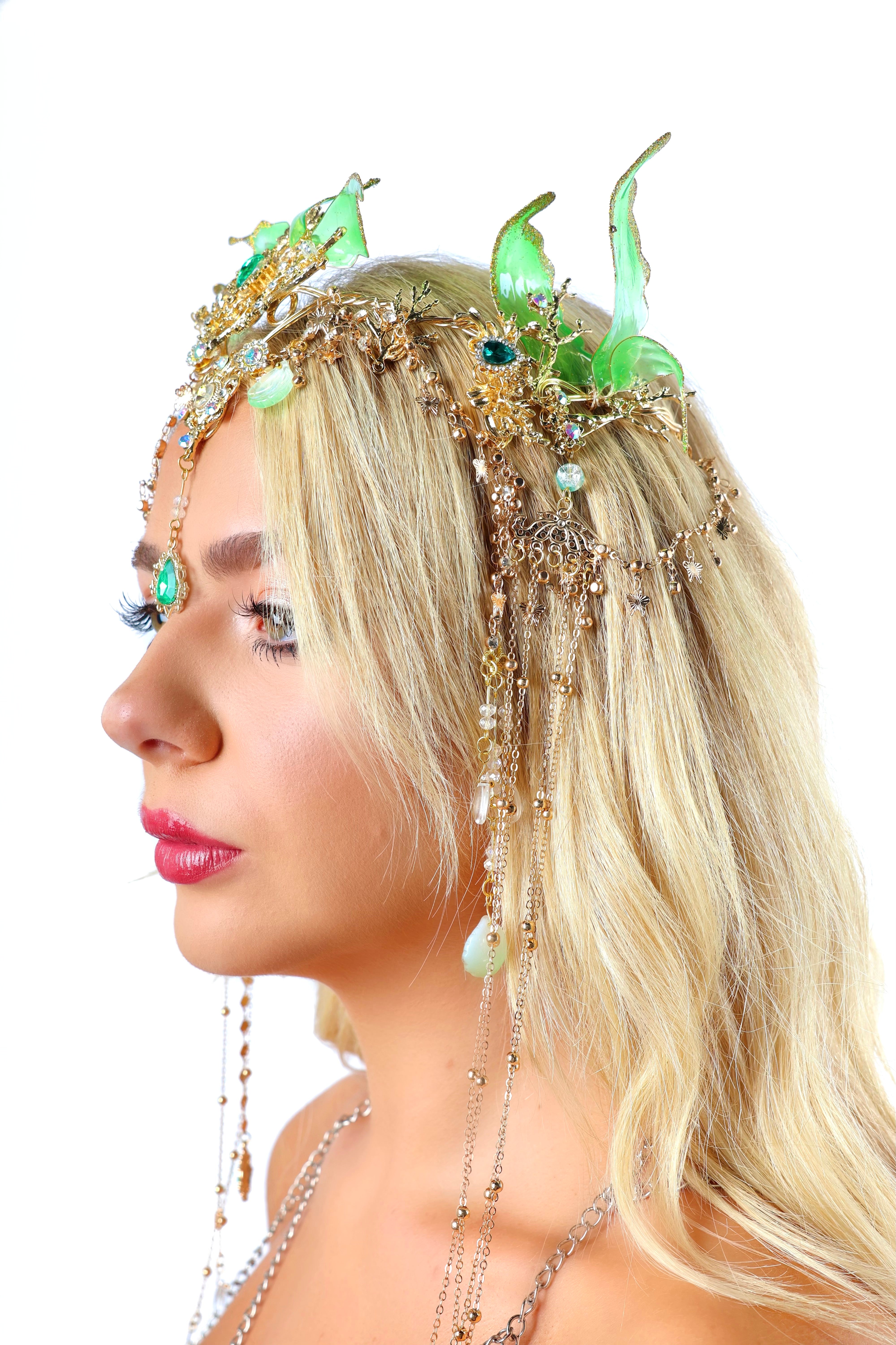 Jade Genesis Goddess Head Piece