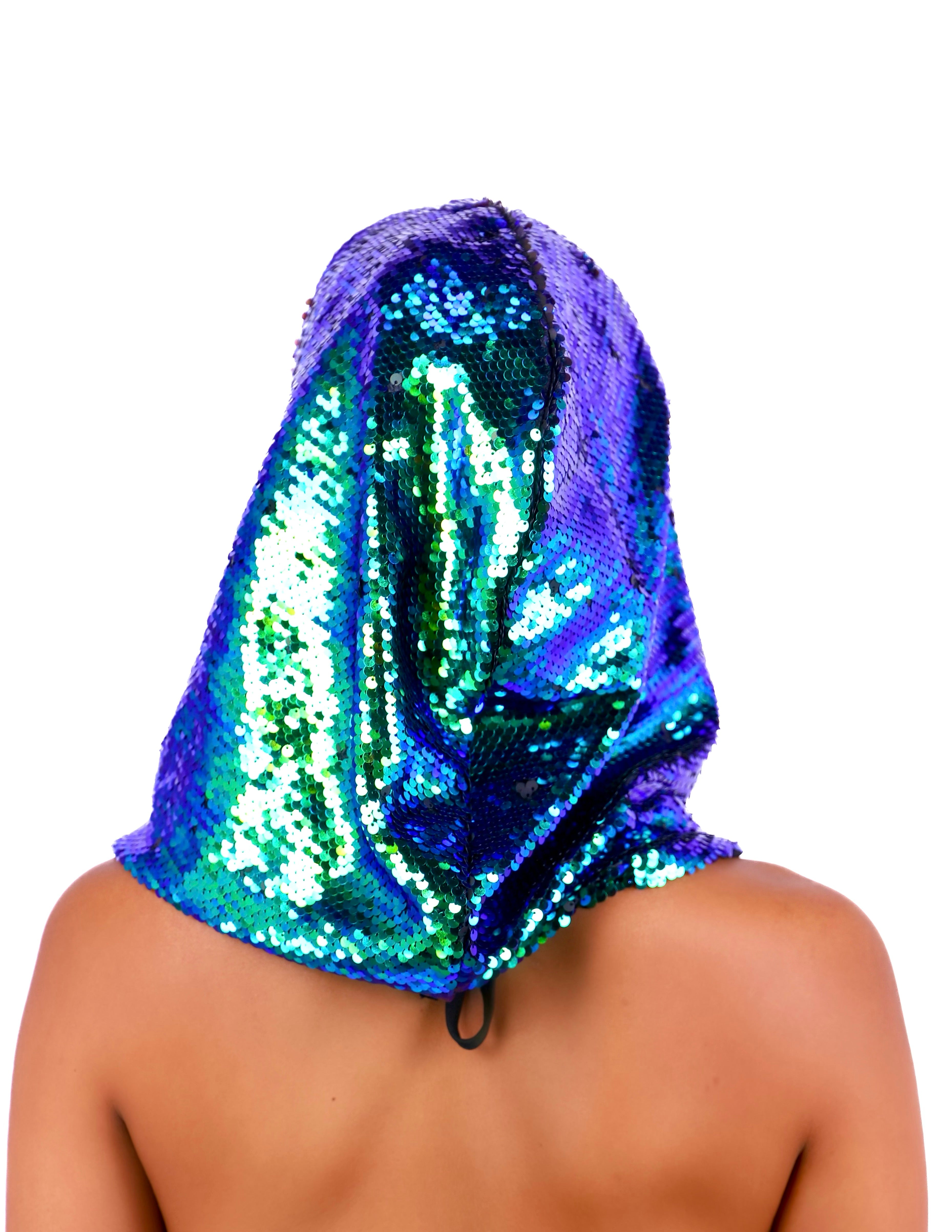 Forest Sequin Hood