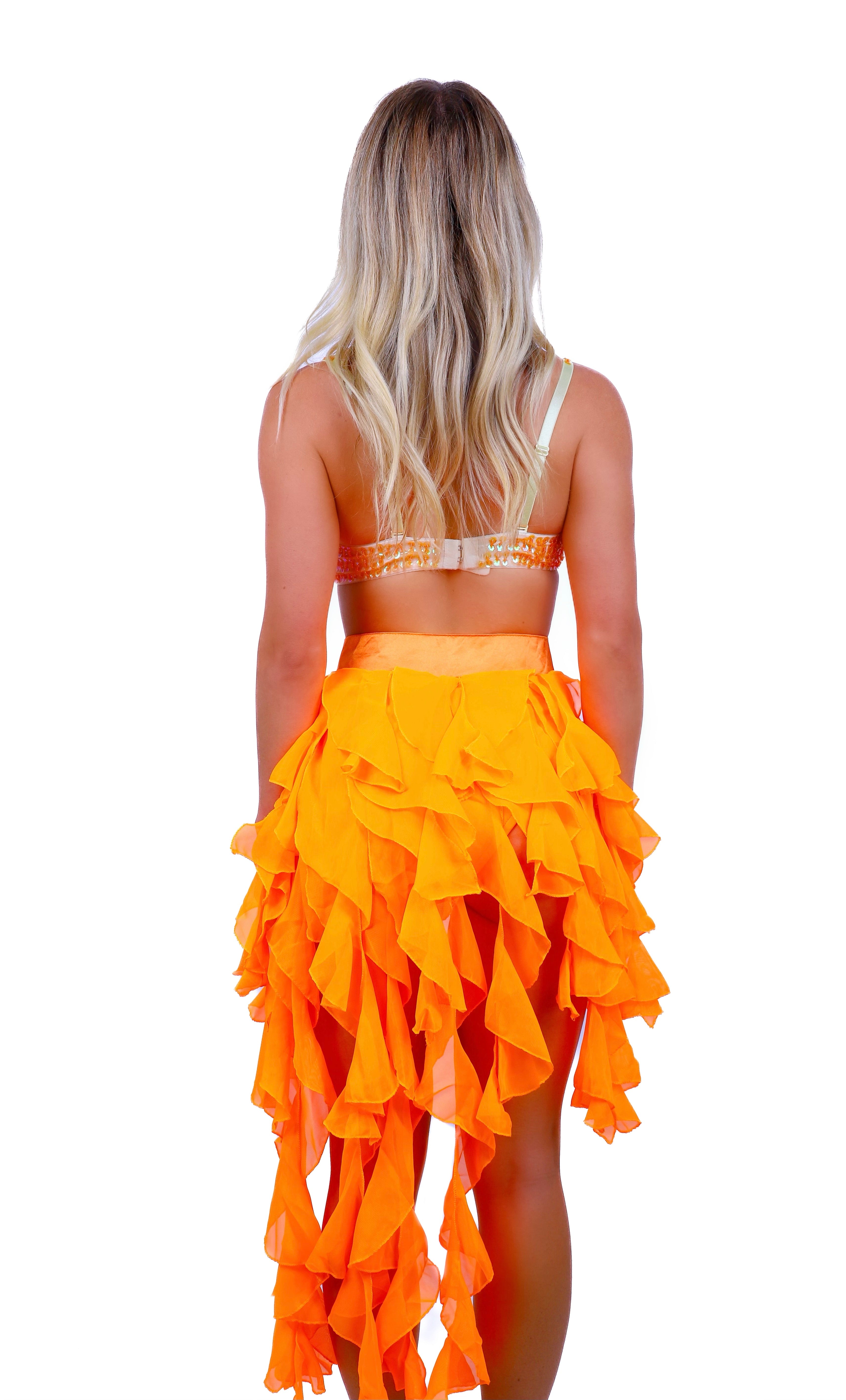 FULL OUTFIT- Citrus Orange Mermaid (3 pcs)