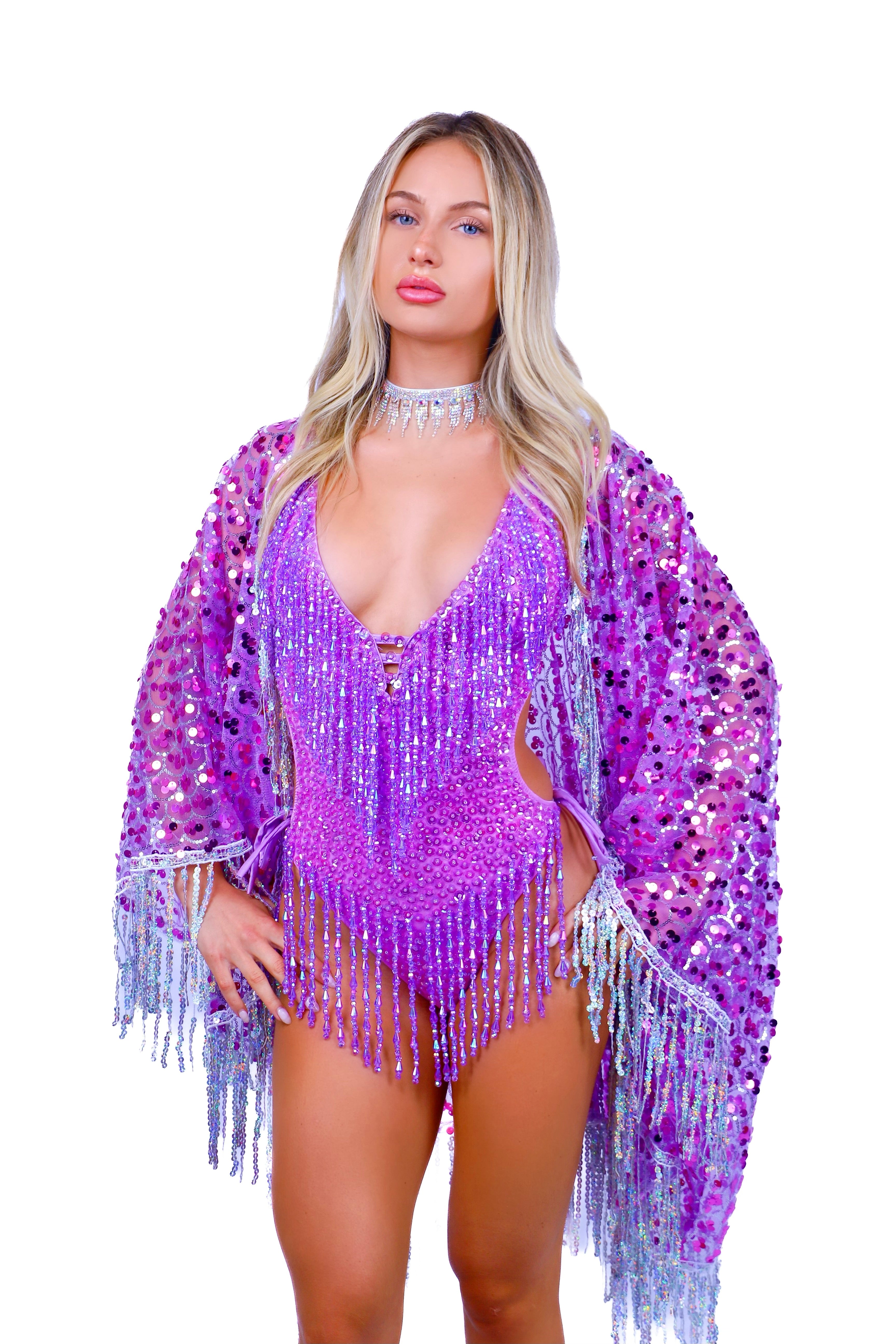 FULL OUTFIT- Lavender Disco Tassel (3 pcs)