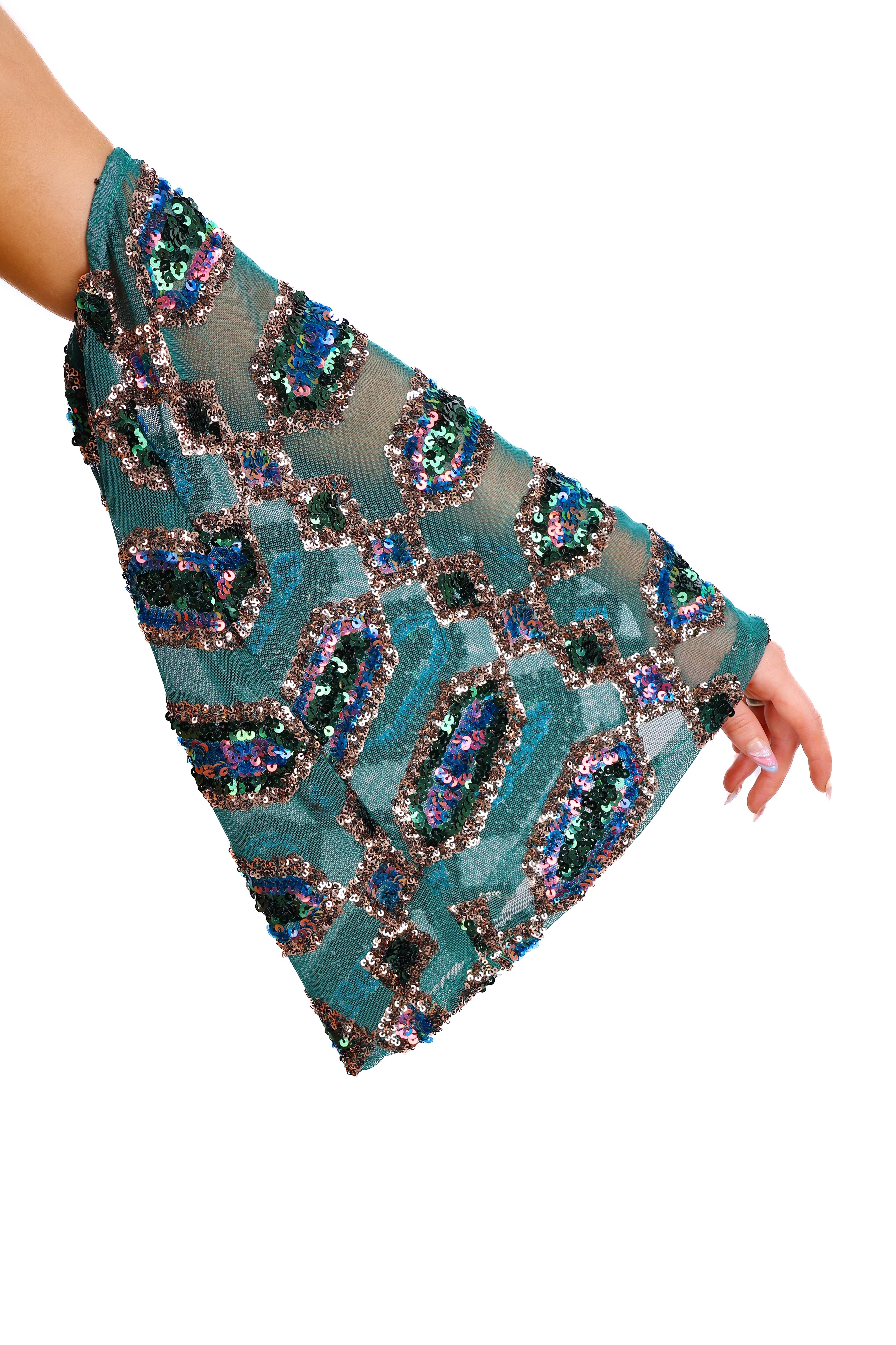 Emerald Jade Cosmic Arm Sleeves