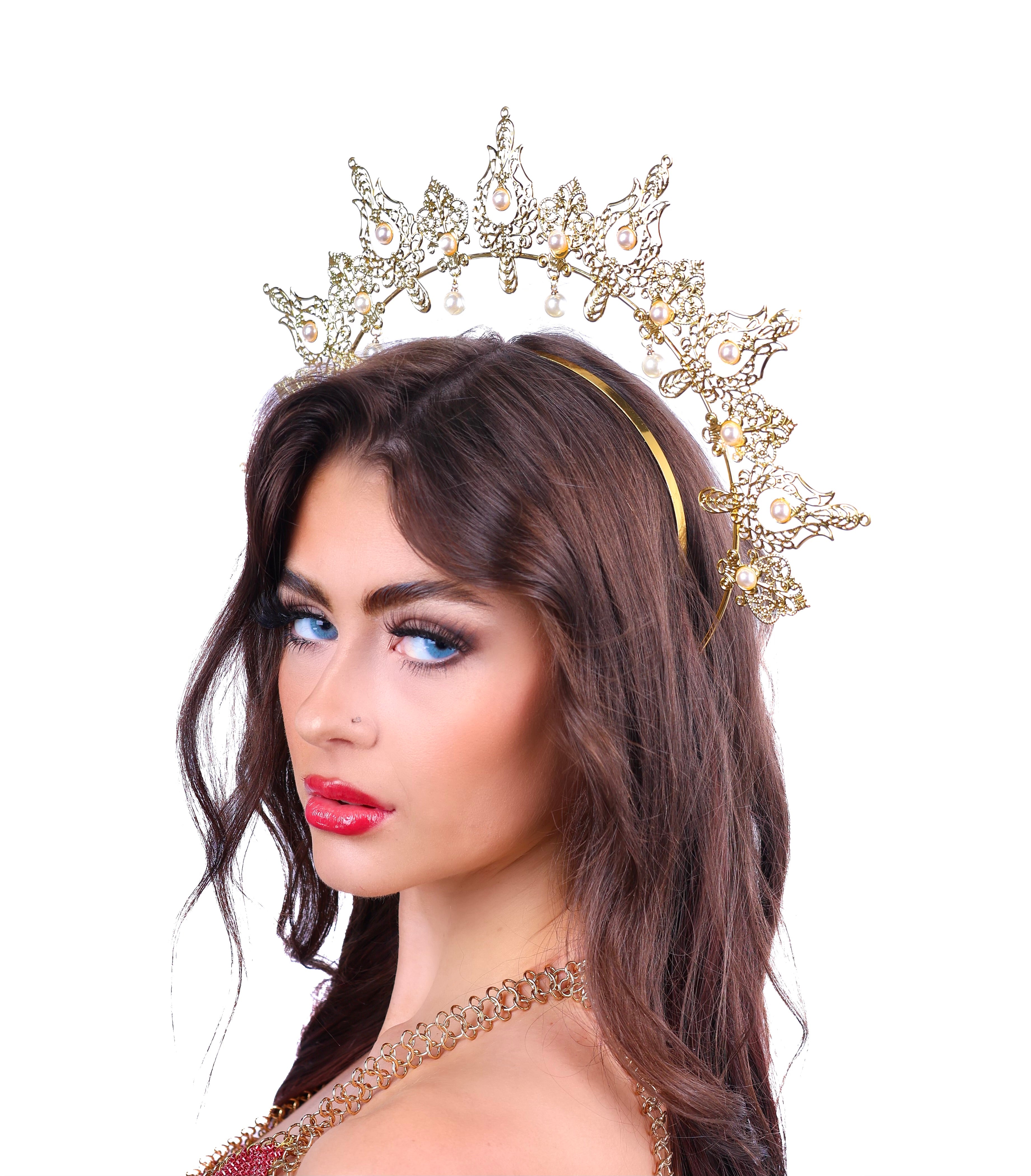 Gold Empress Head Band