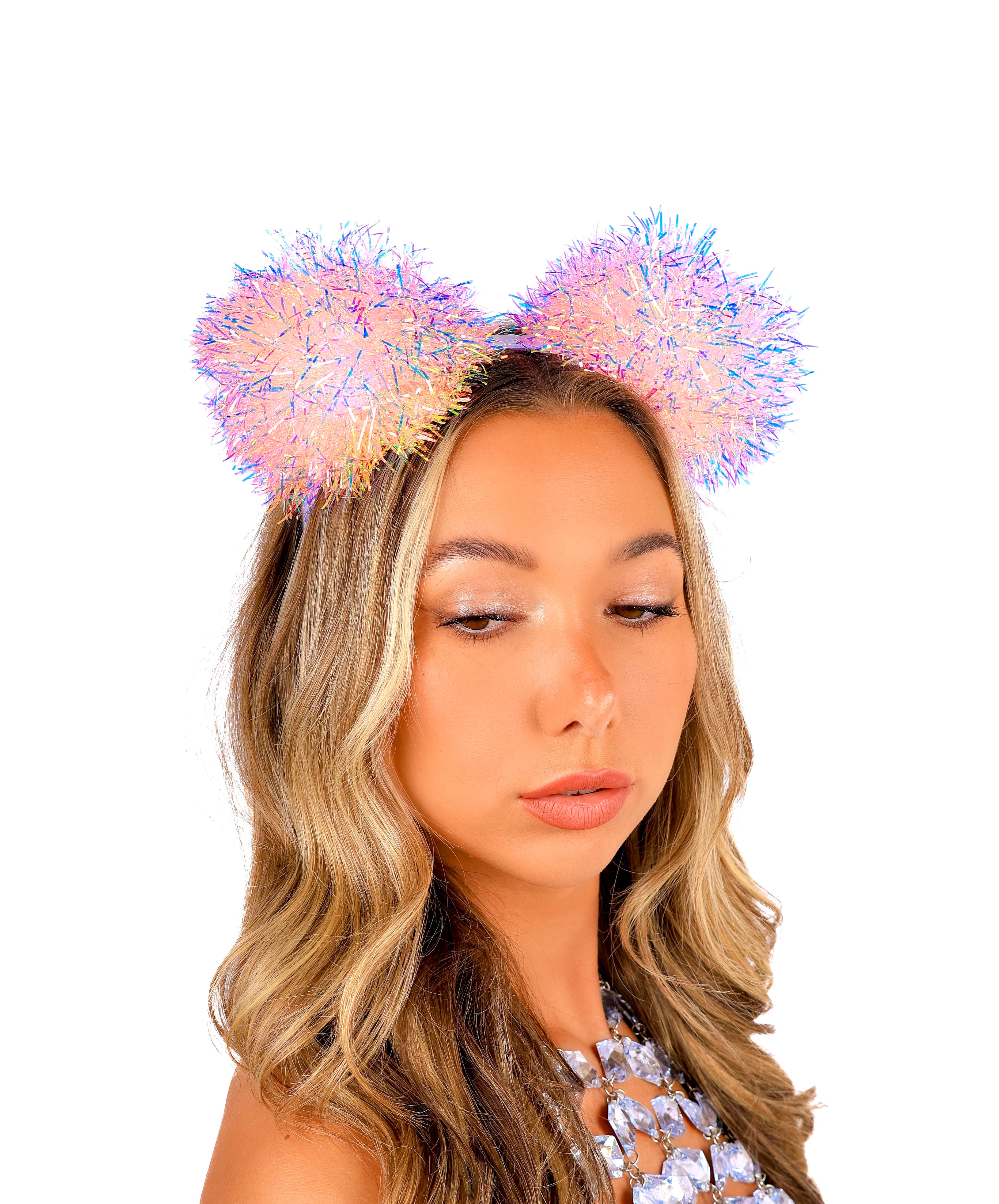 Baby Pink Pom Pom Headband