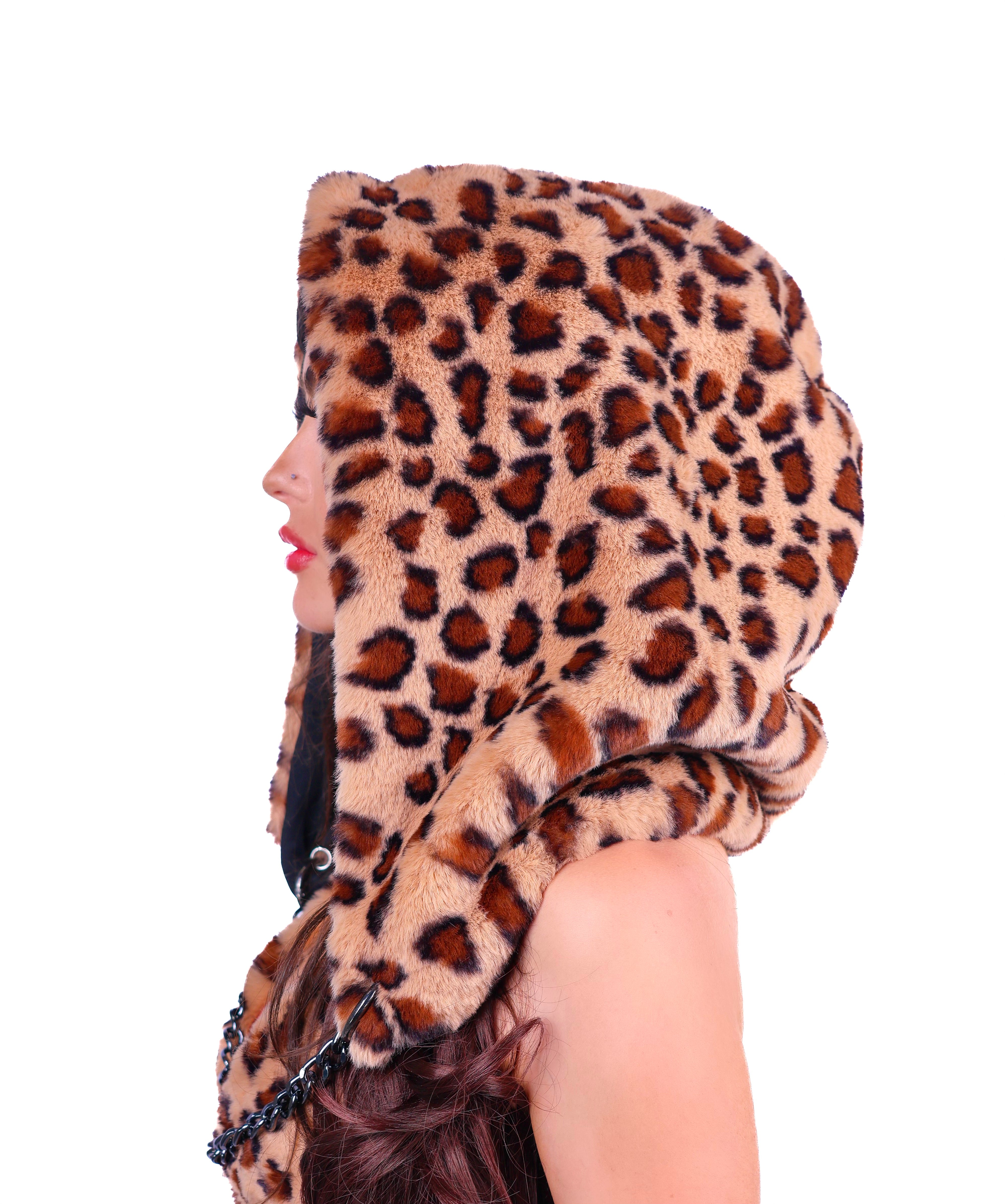 Leopard 2.0 Diva Fuzzy Hood