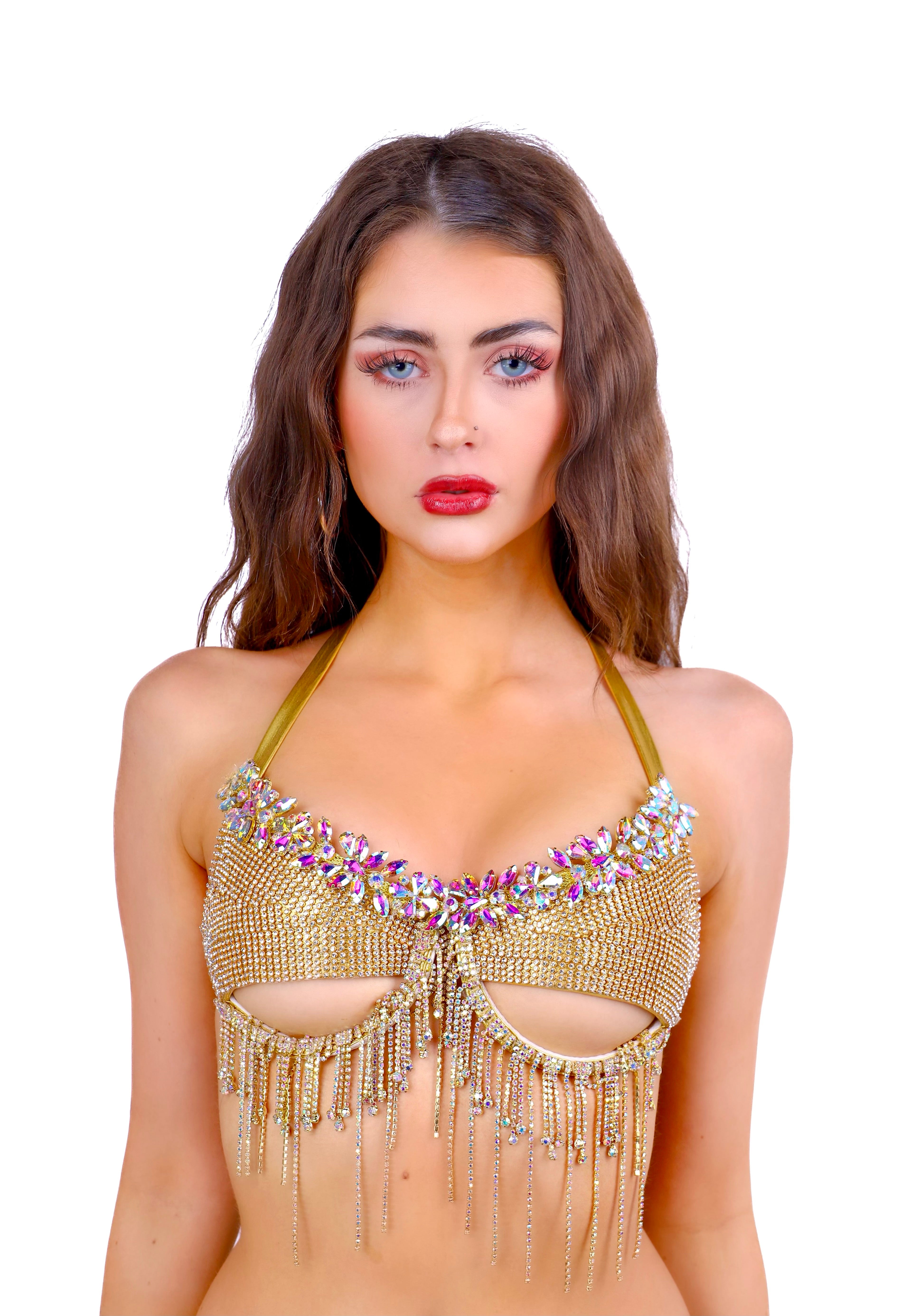 Gold Enchantment Rhinestone Top