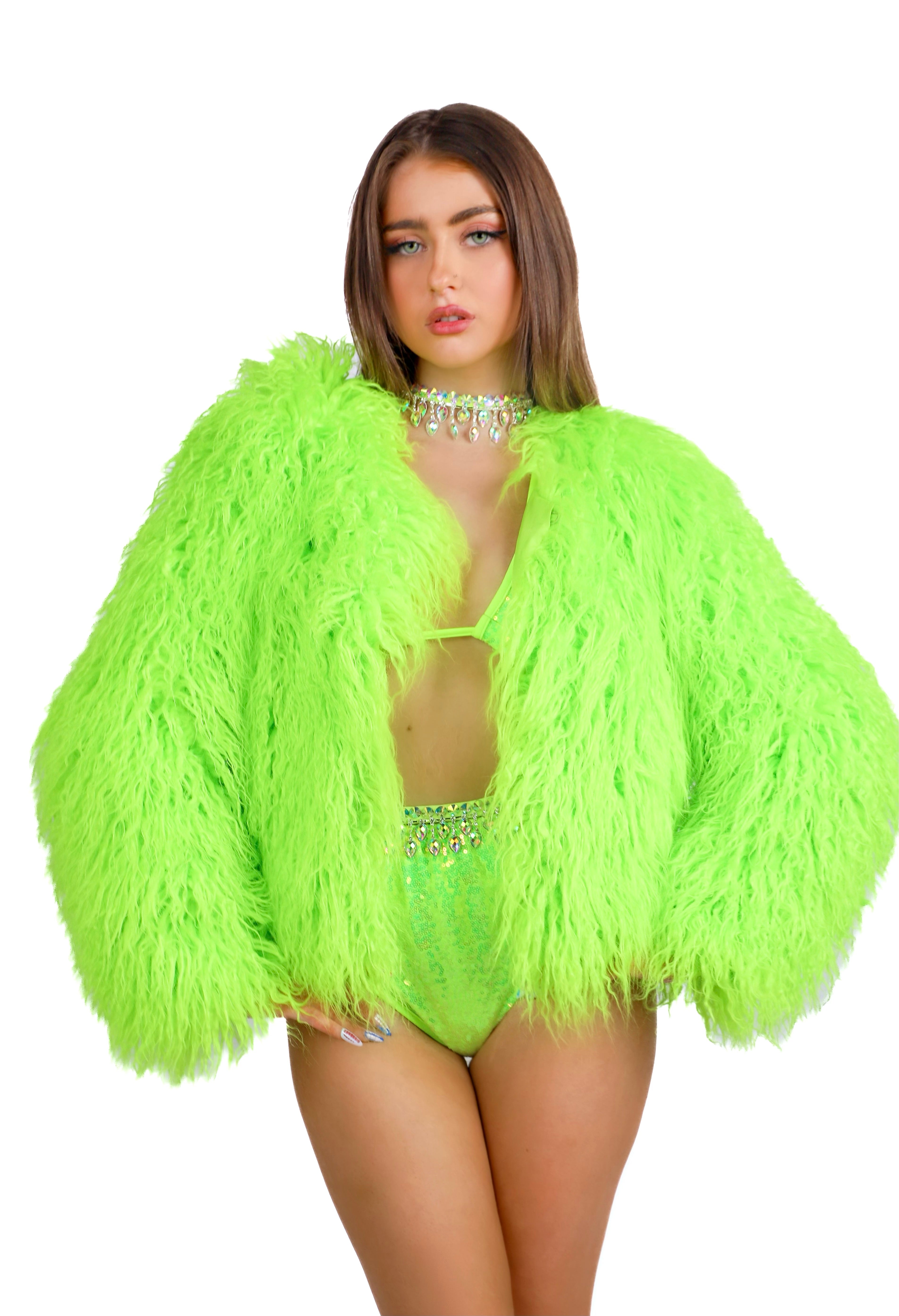 Neon Fuzzy Jacket