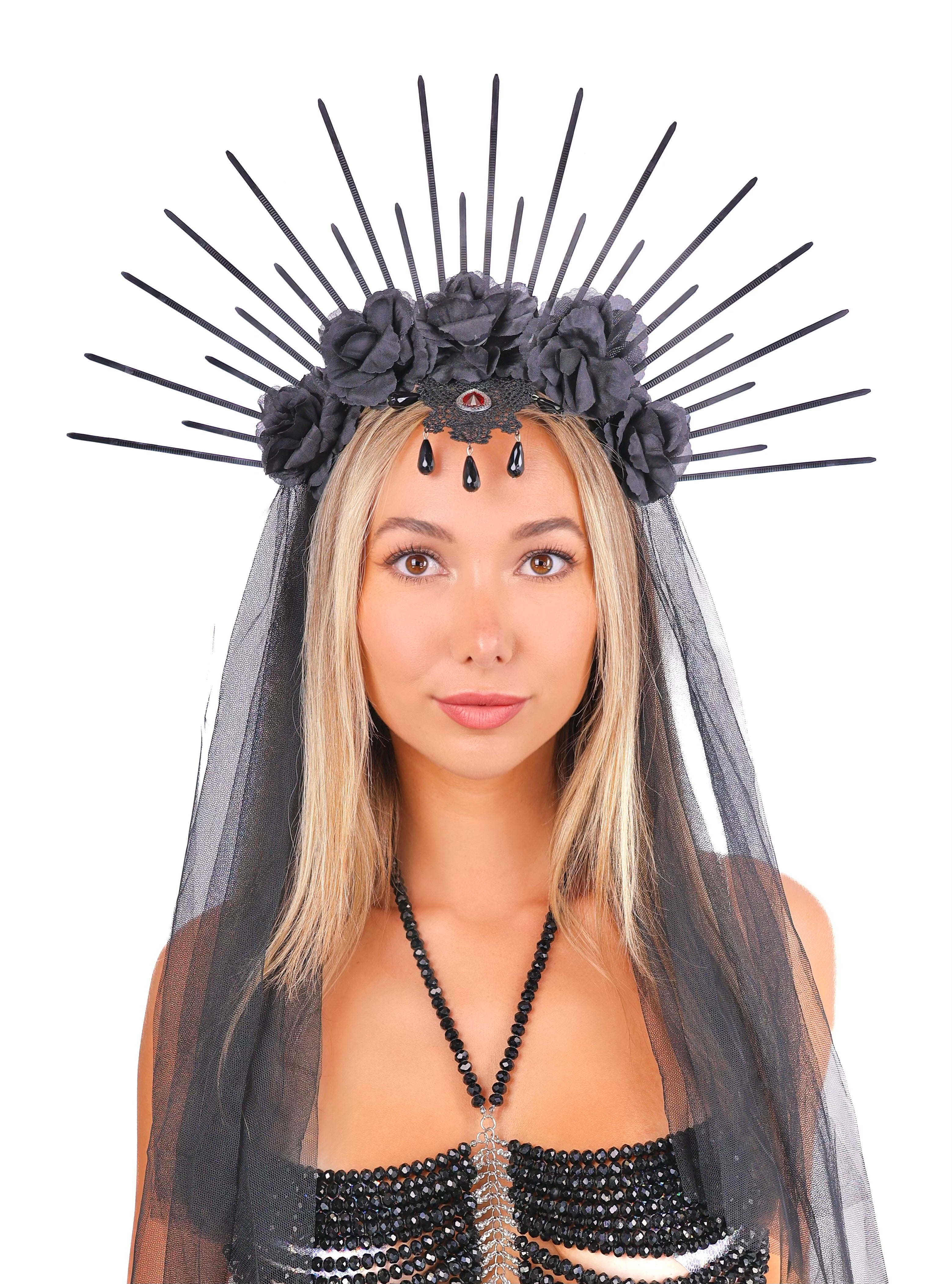 Dark Empress Bride Head Band