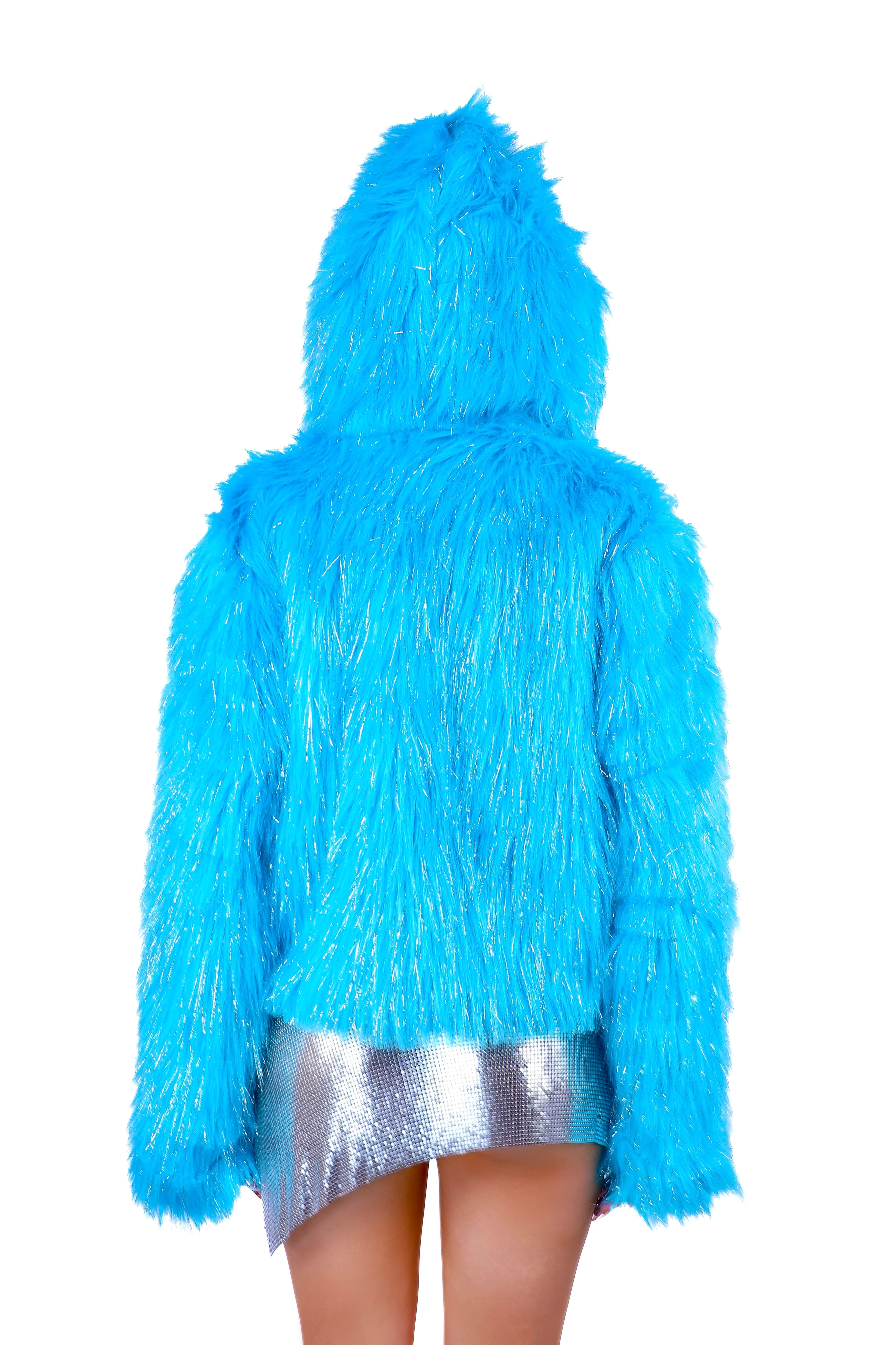 FULL OUTFIT- Aqua Blue Fuzzy Wonderland (3 pcs)