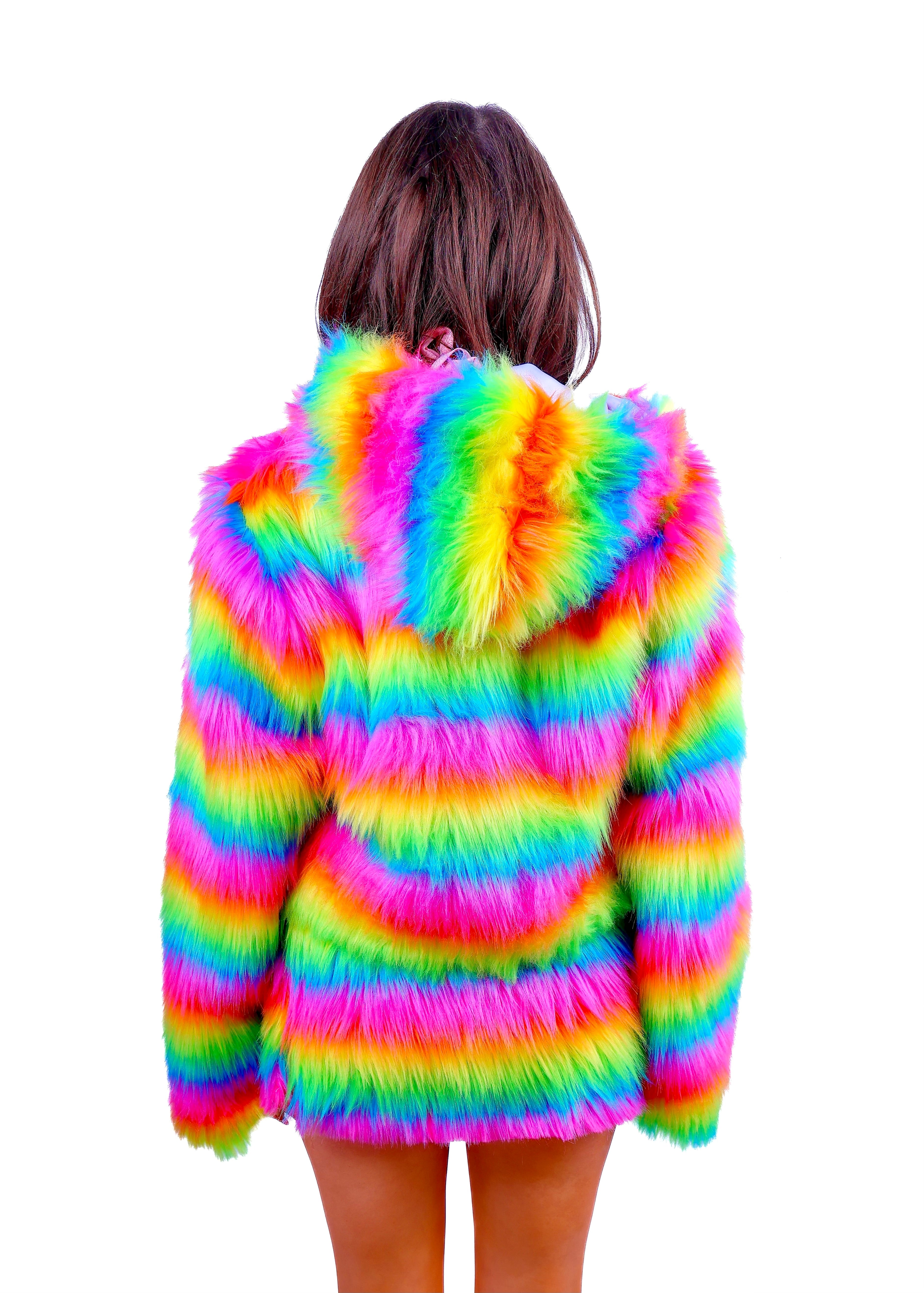 FULL OUTFIT-Fuzzy Rainbow Candy (3 pcs)