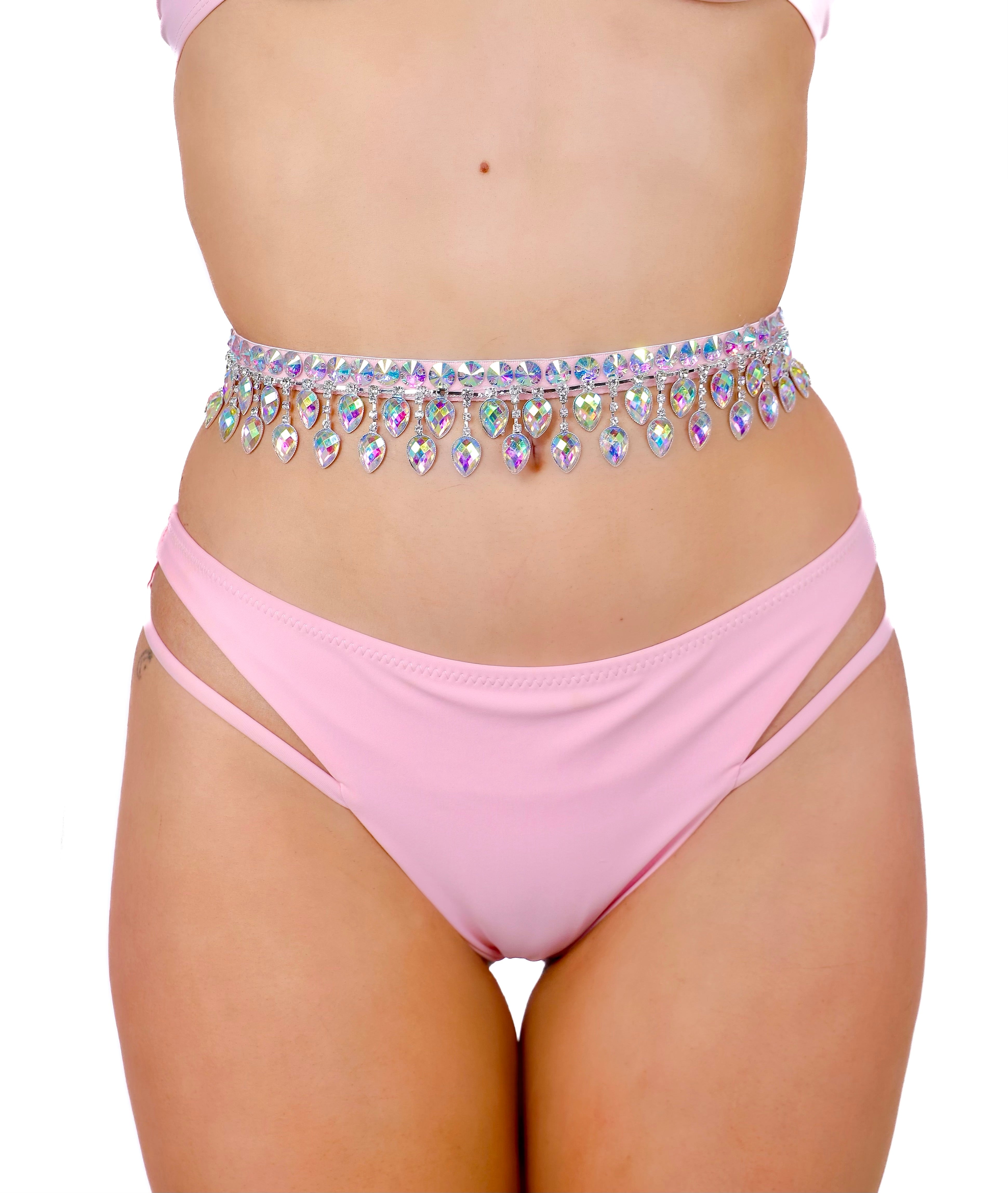 Pink Aura Gem Carnival Belt