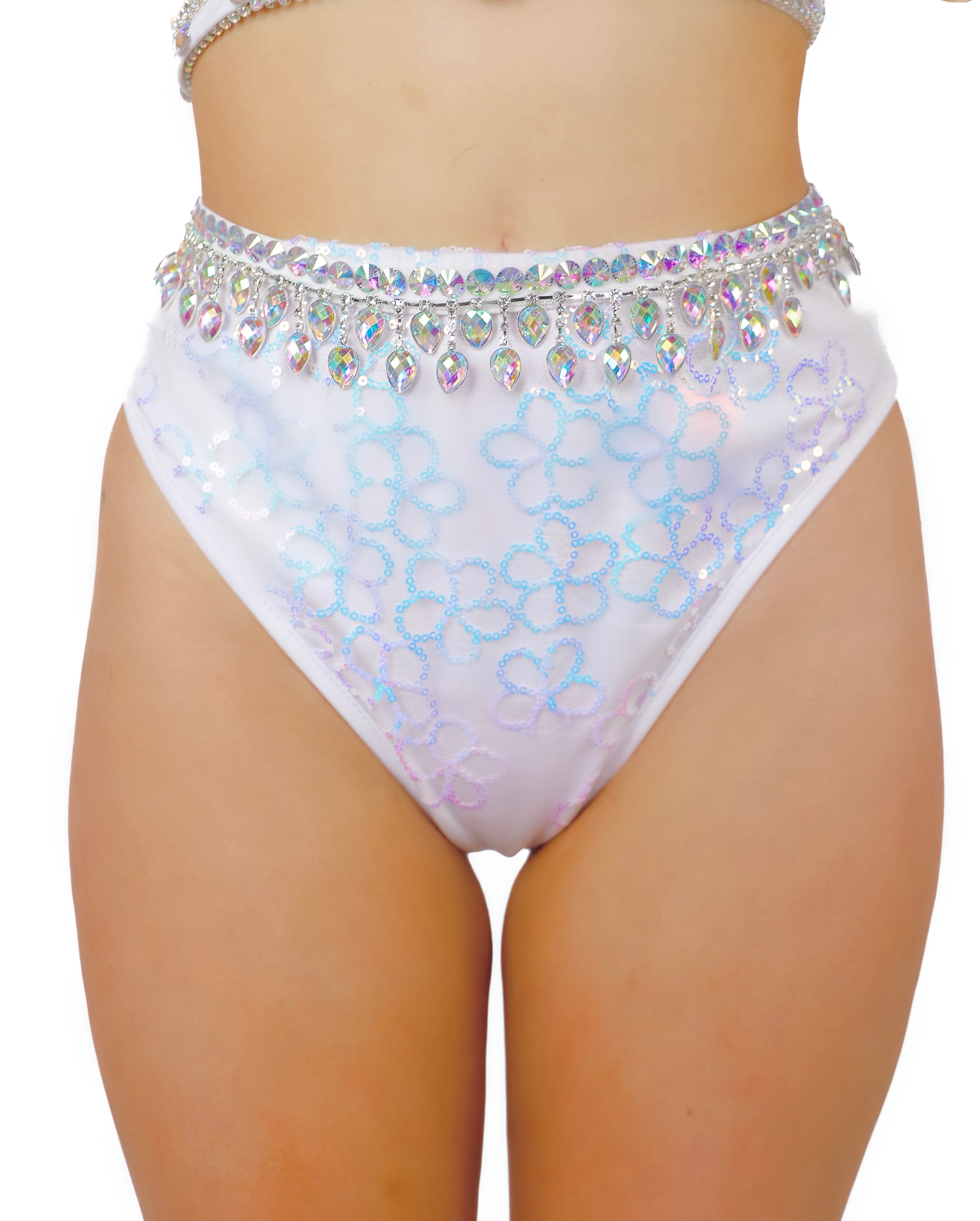 White Aura Gem Carnival Belt