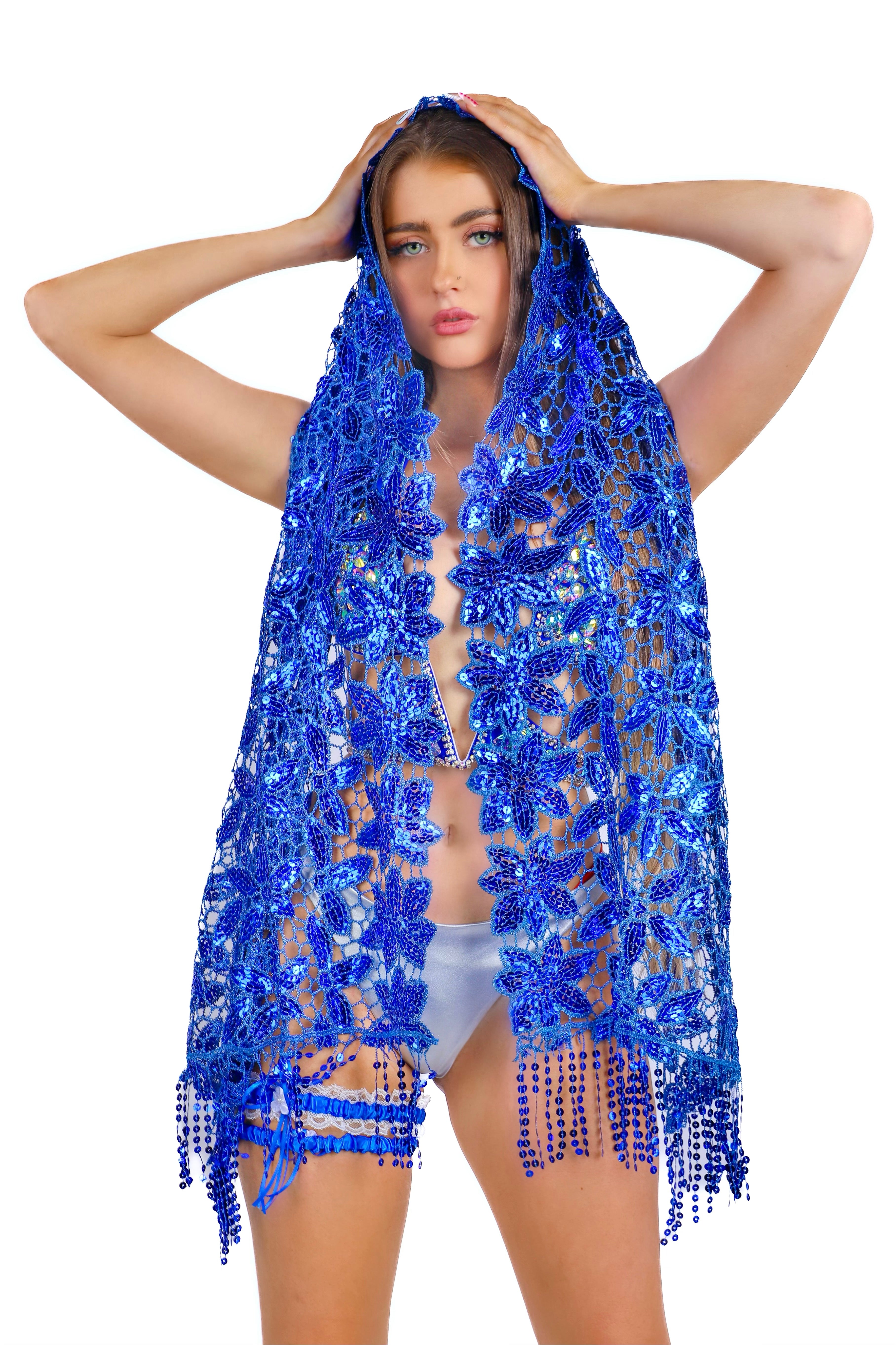 Royal Blue Goddess Wrap