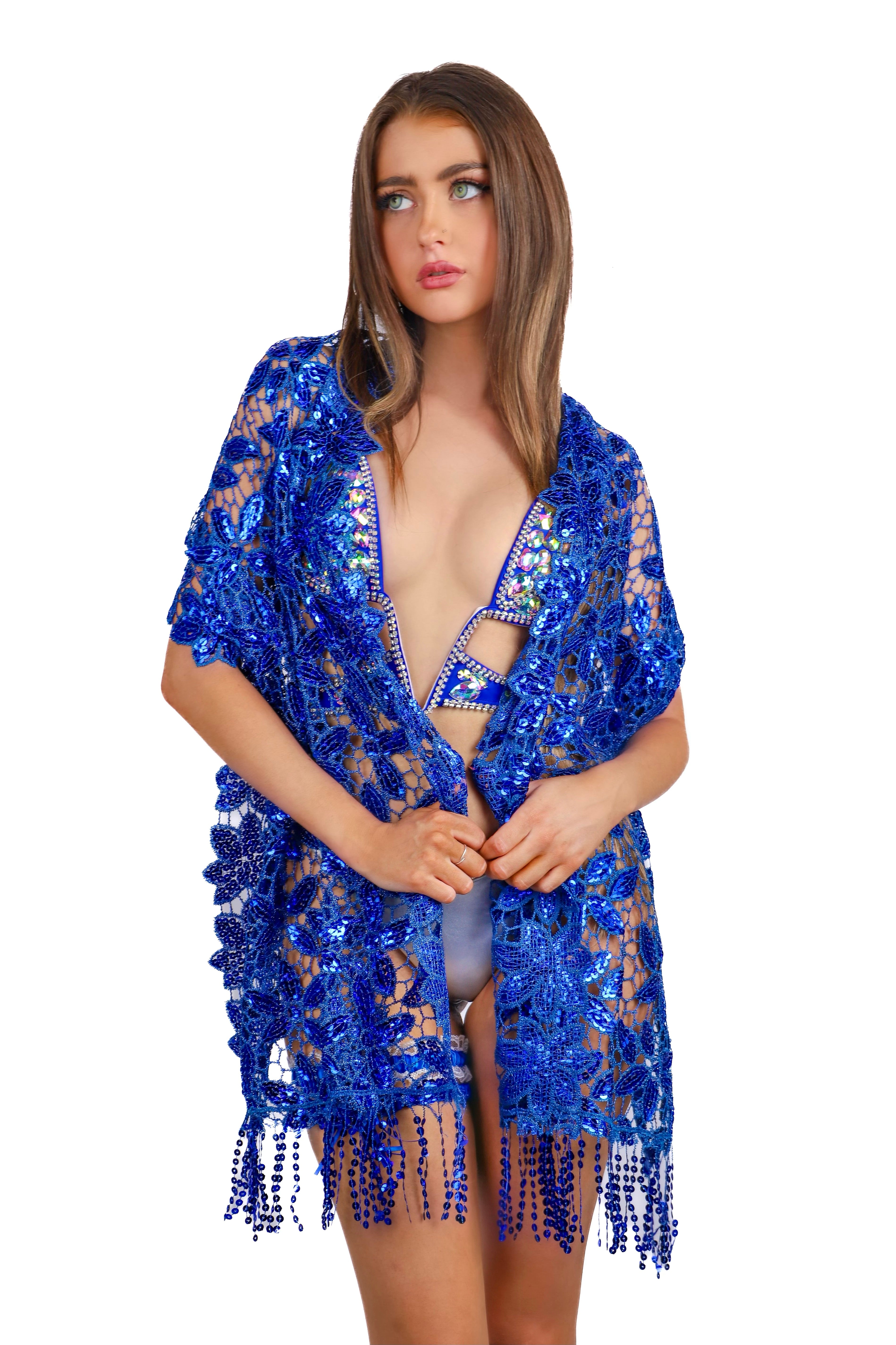 Royal Blue Goddess Wrap