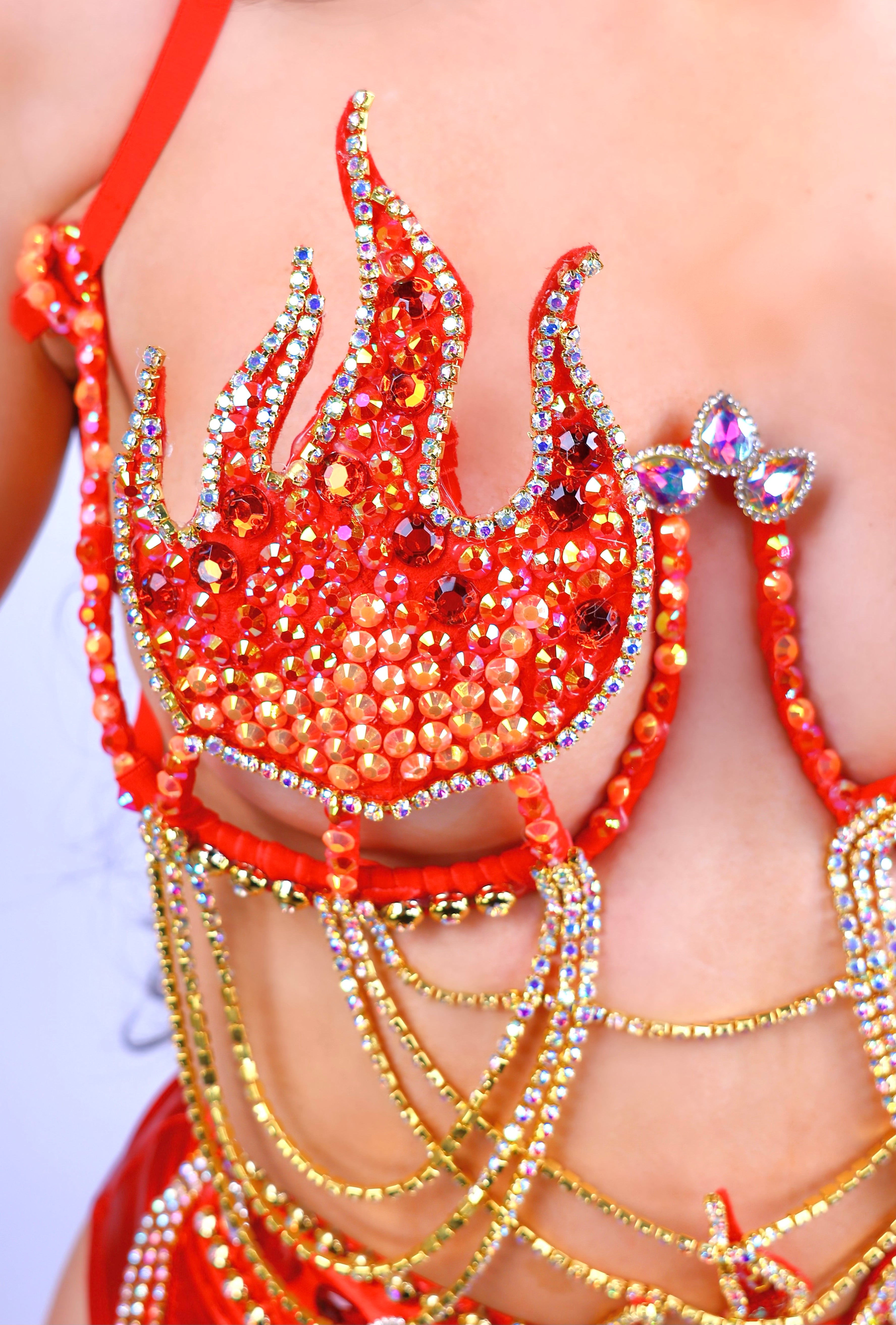 Fire Blaze Carnival Bra Top