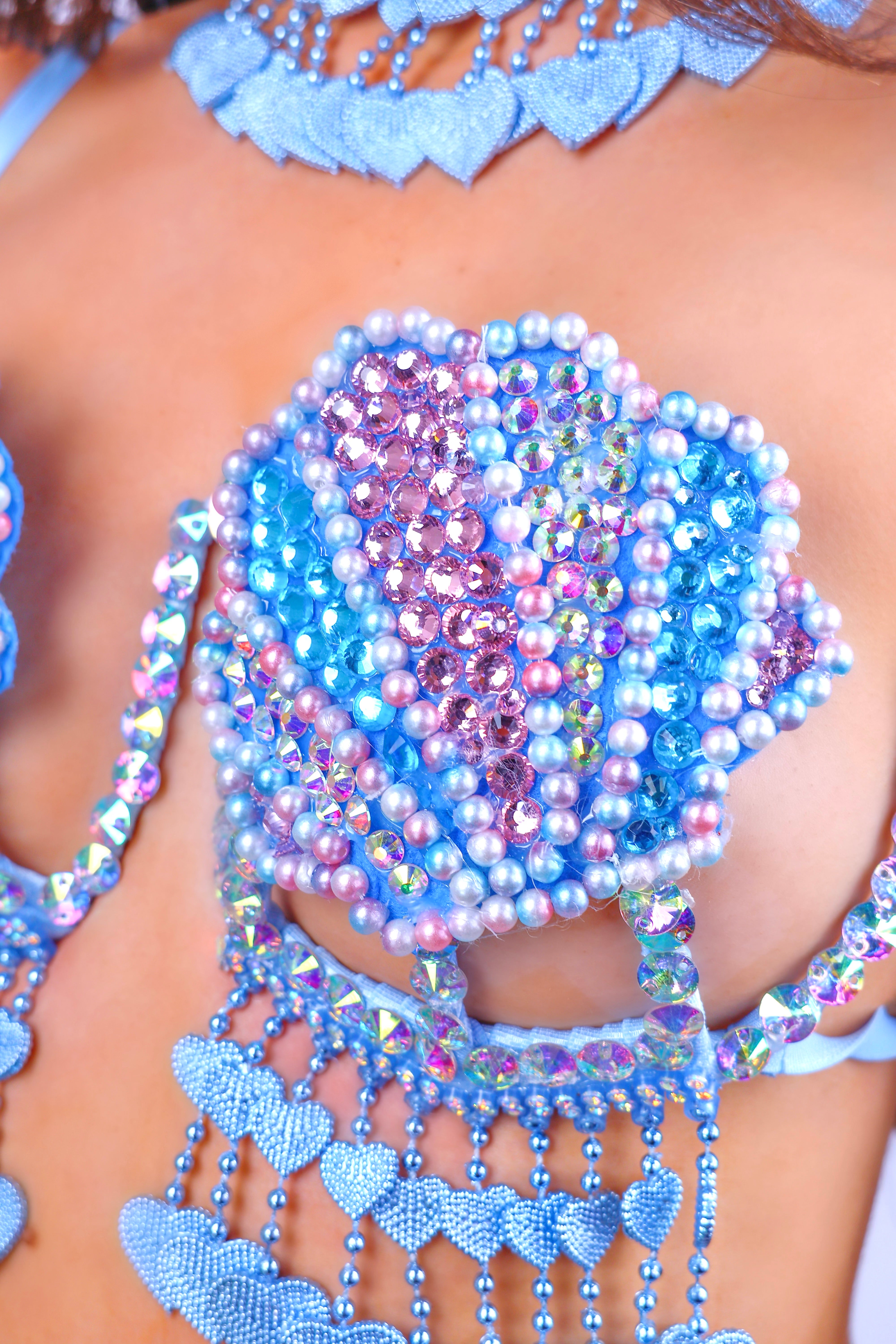 Sky Mermaid Carnival Bra Top