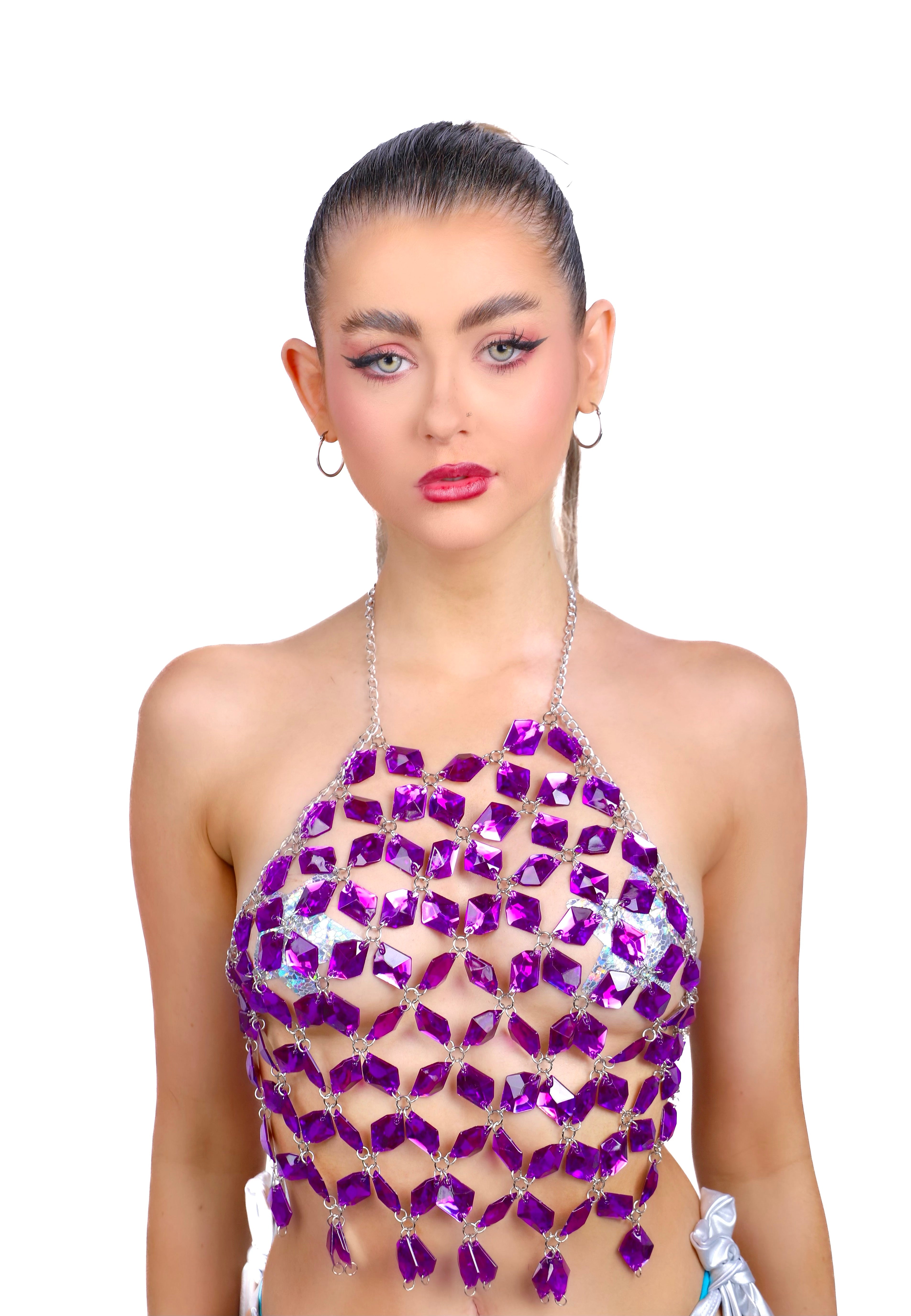 Amethyst Goddess Gem Jewelry Top