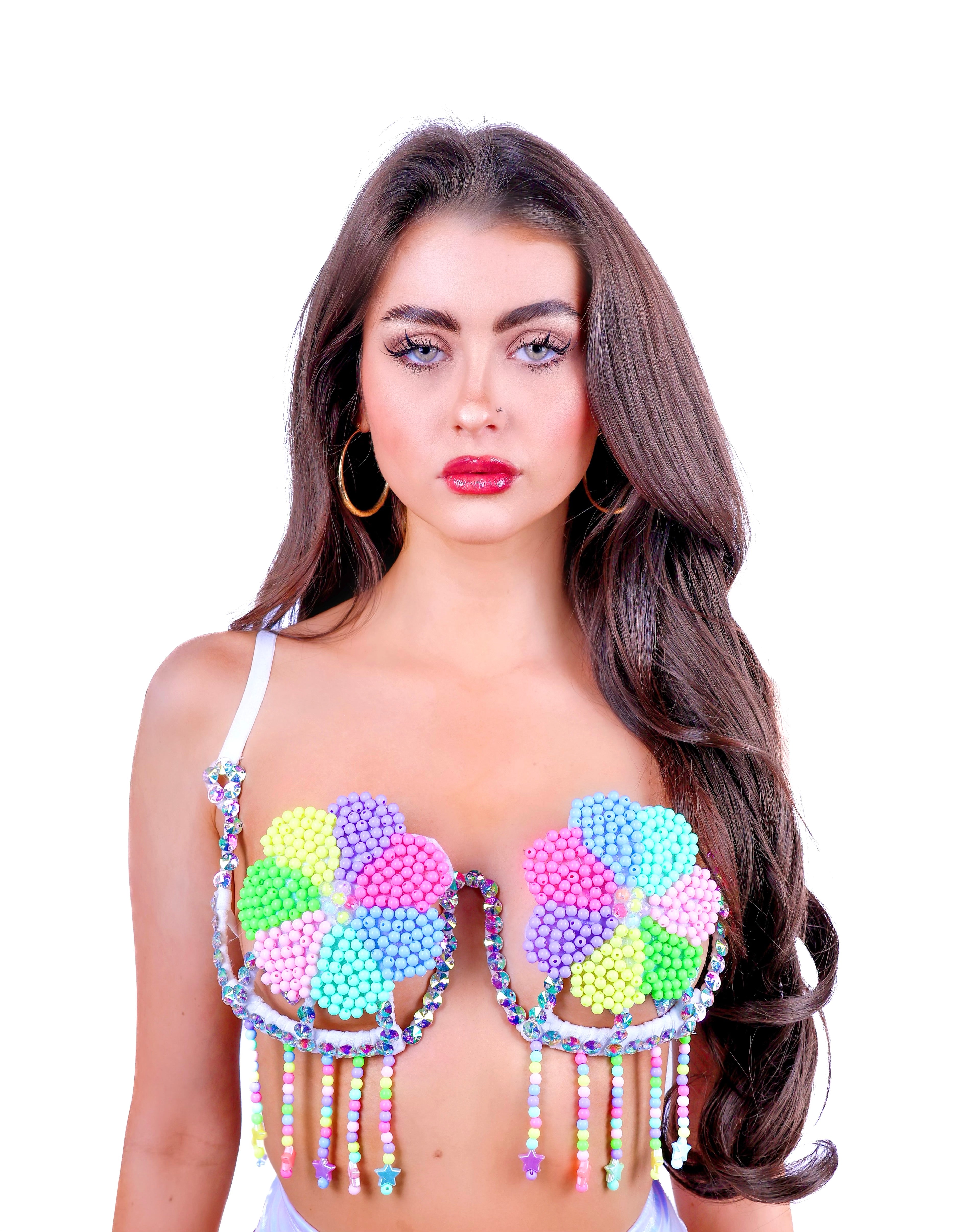 Candy Circus Carnival Bra Top