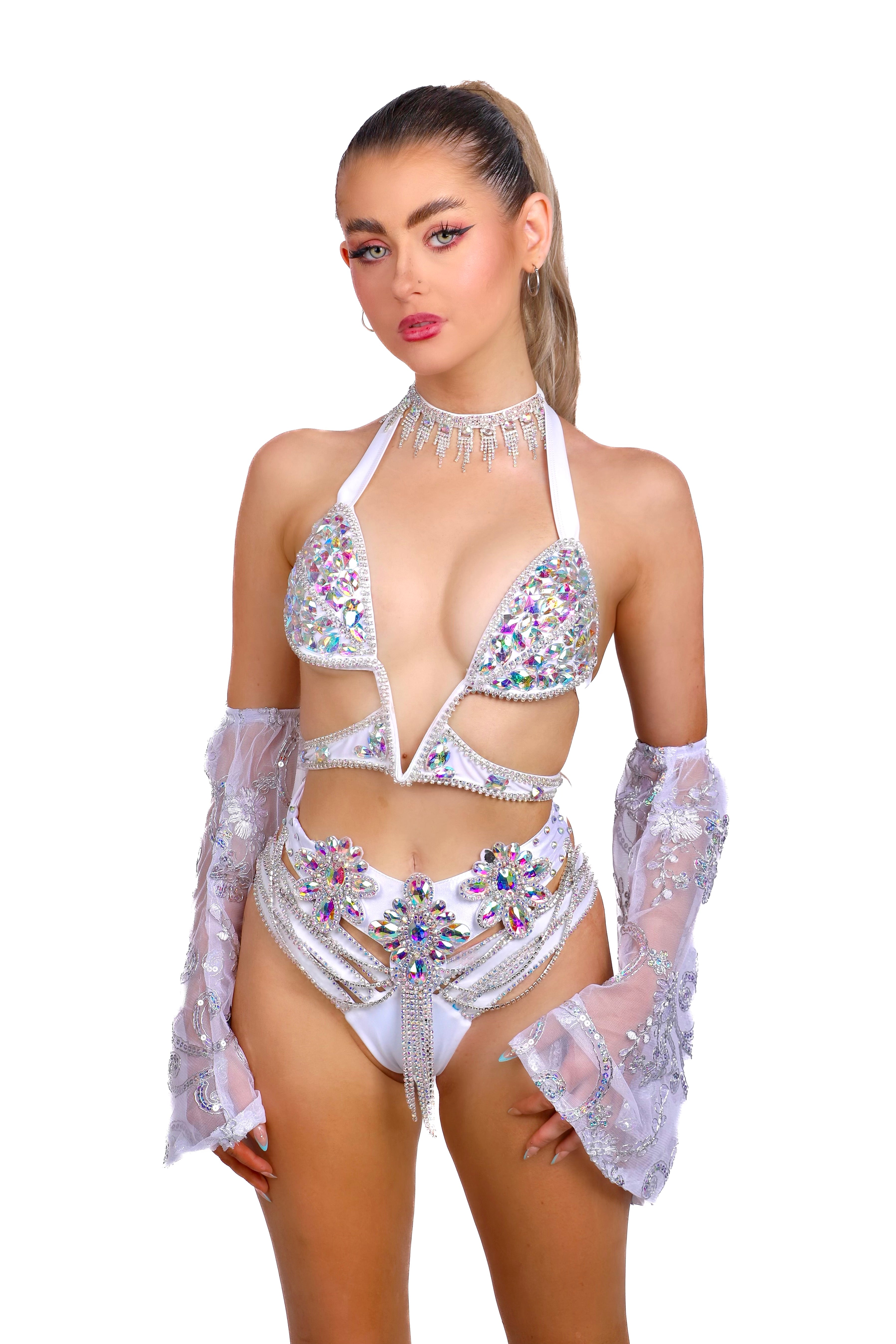 FULL OUTFIT- White Angel Fantasy (5 pcs)