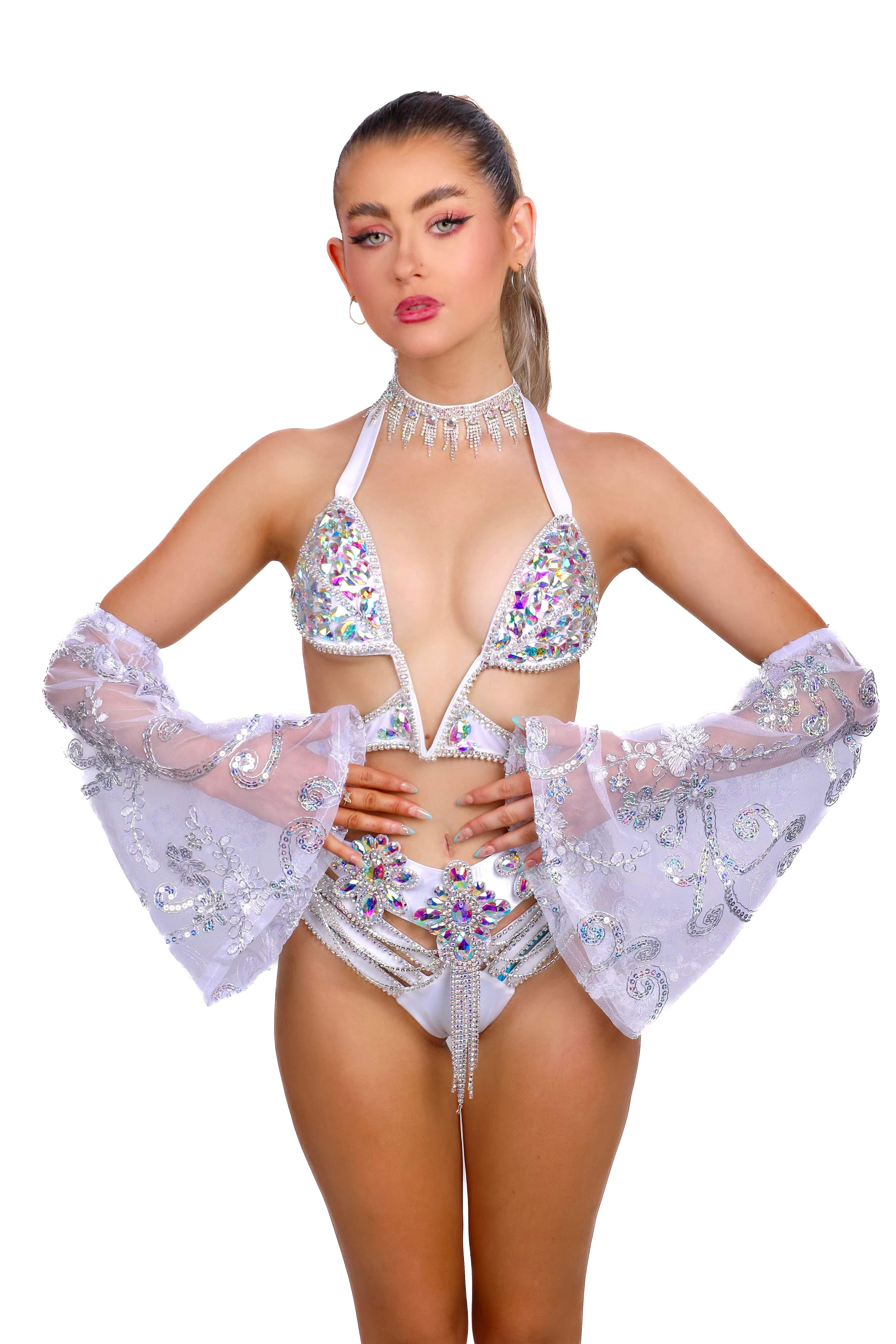 FULL OUTFIT- White Angel Fantasy (5 pcs)