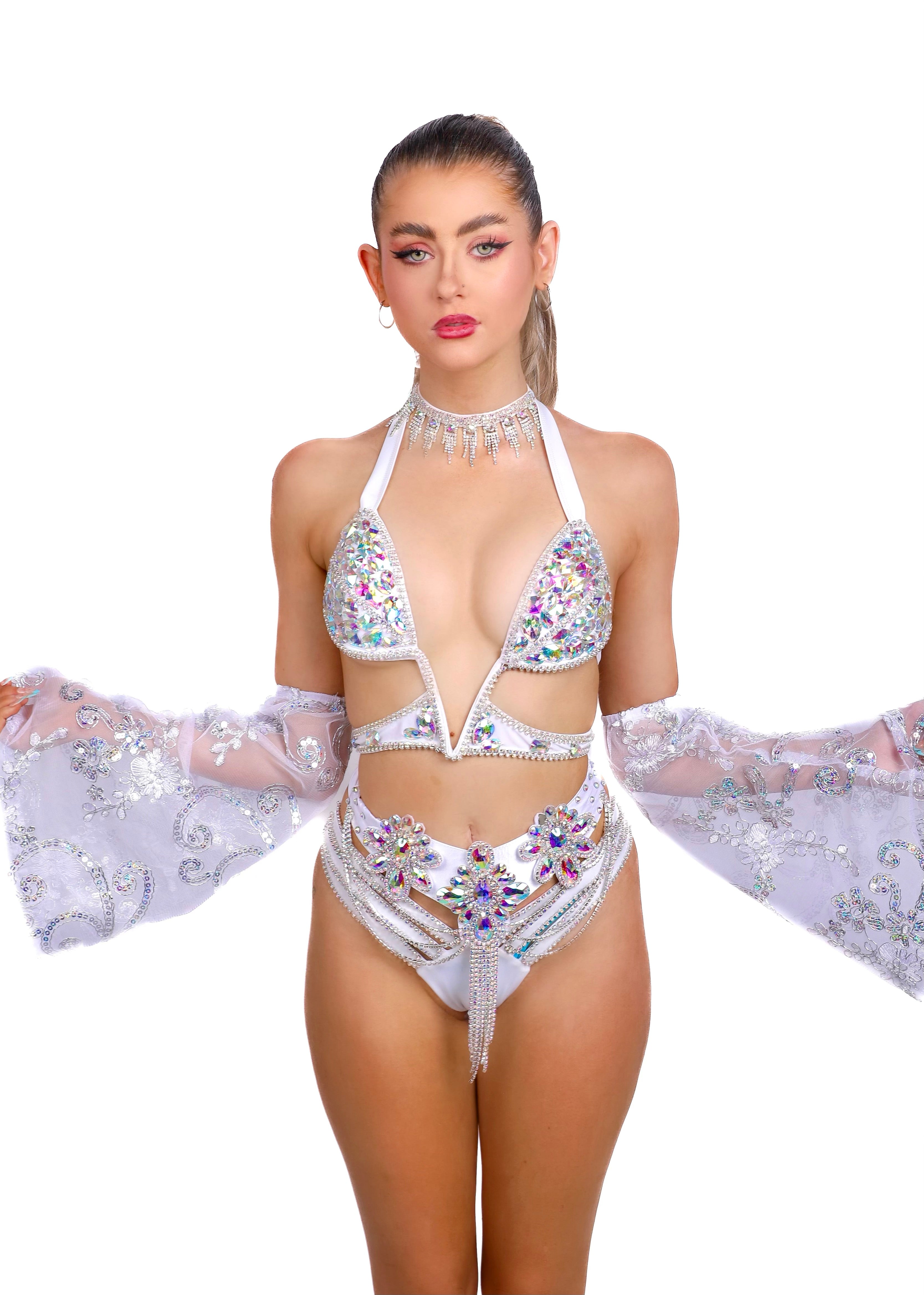 FULL OUTFIT- White Angel Fantasy (5 pcs)