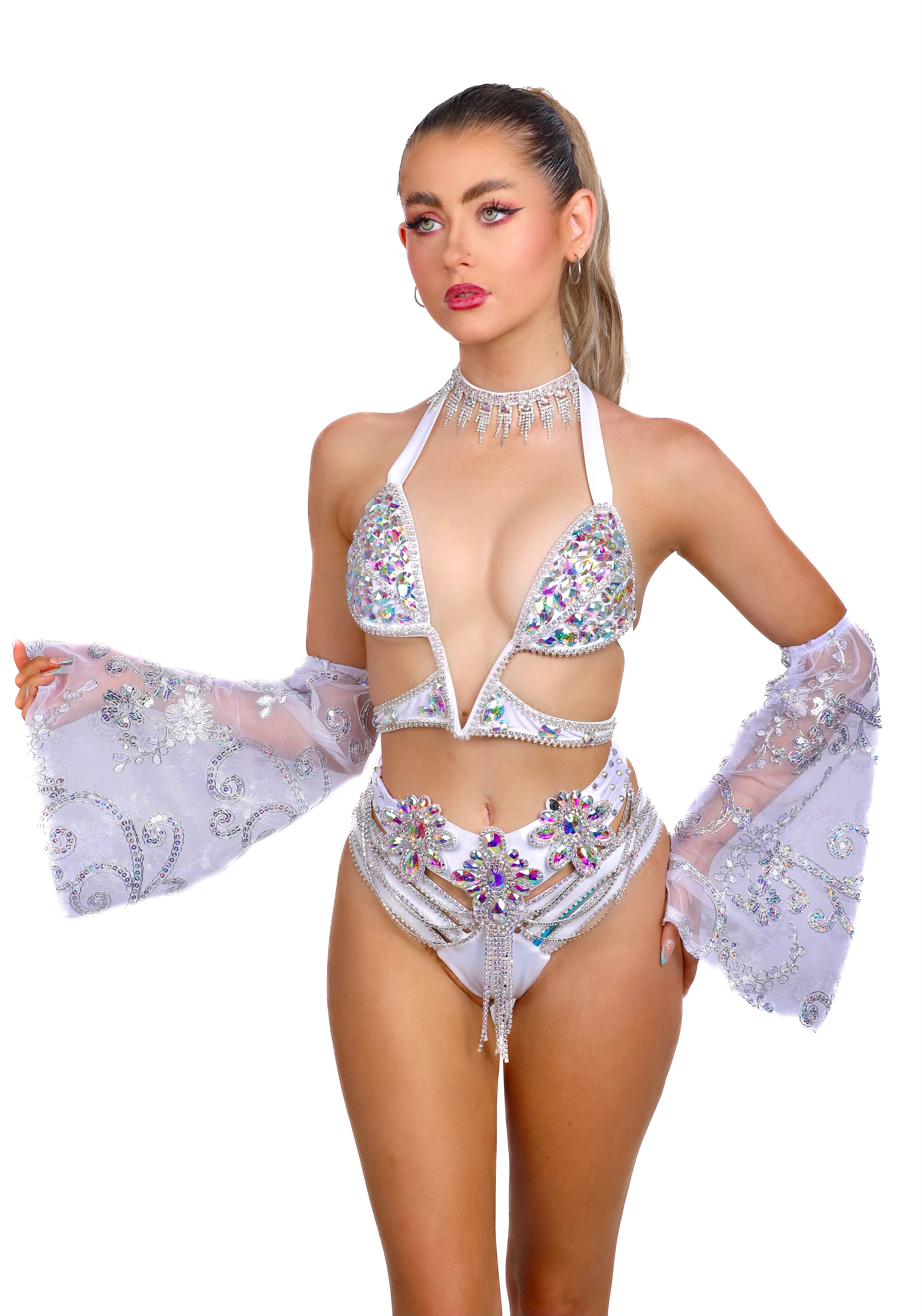 FULL OUTFIT- White Angel Fantasy (5 pcs)