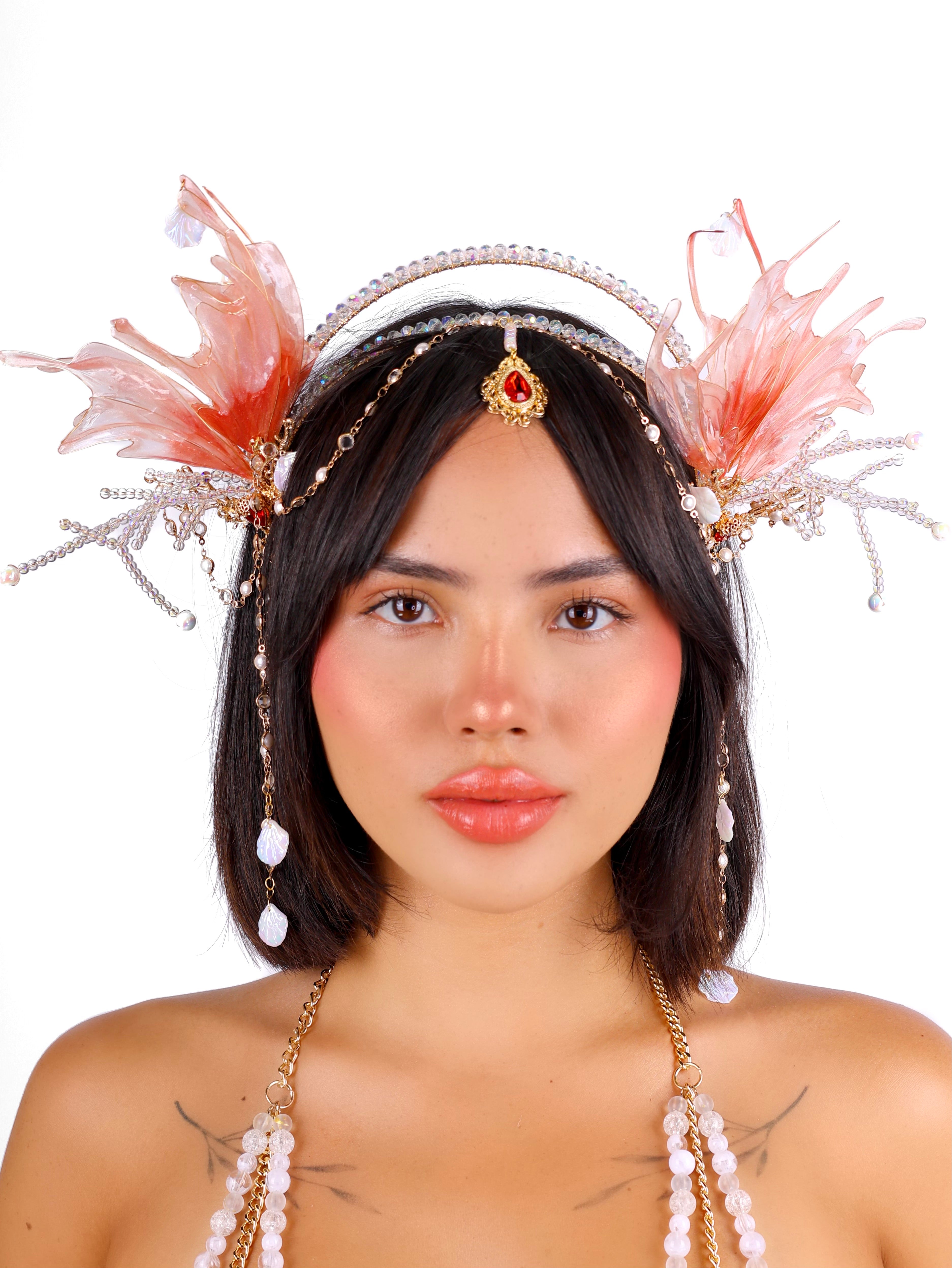 Coral Siren Genesis Goddess Head Piece
