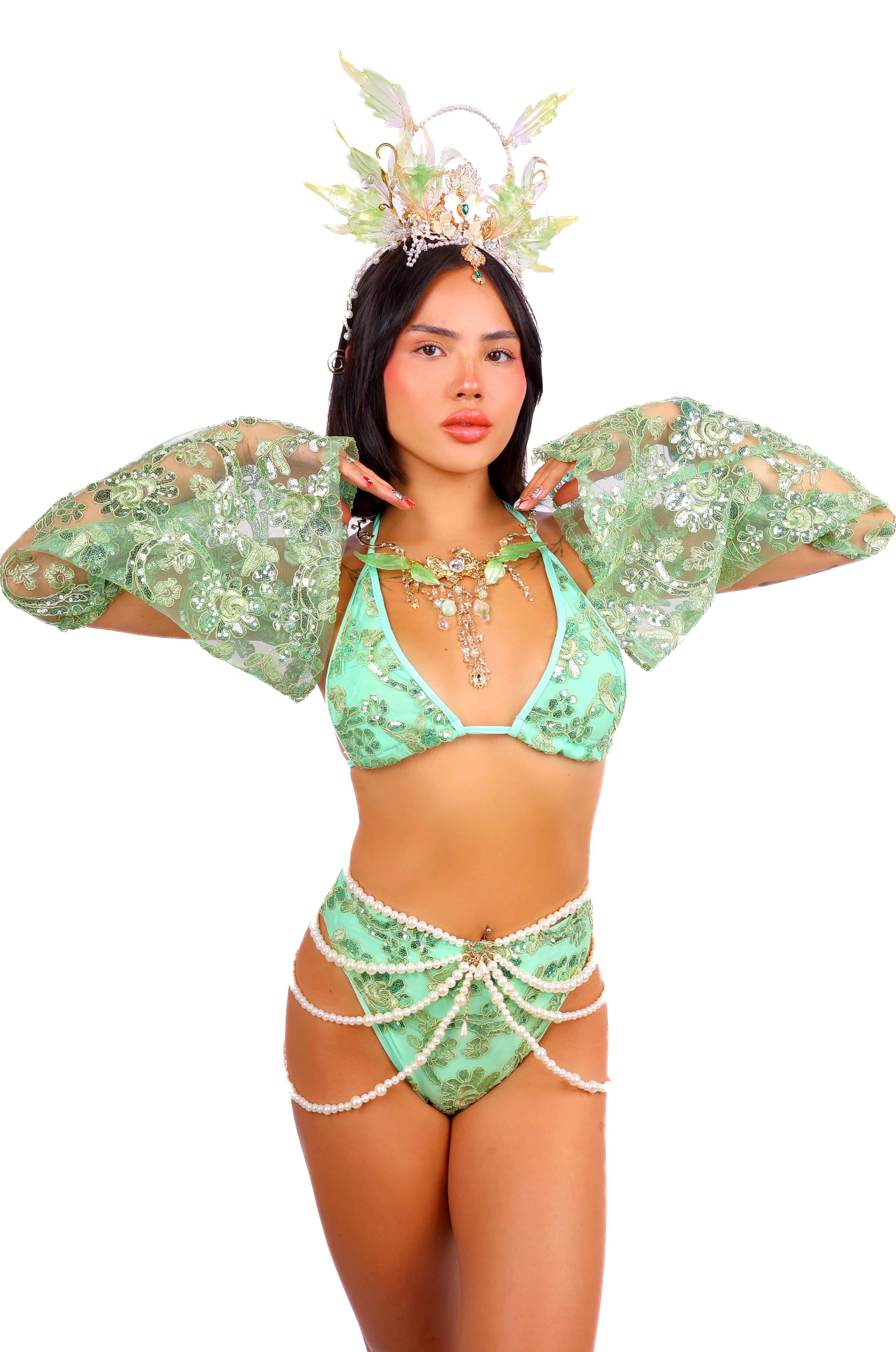 Jade Oracle Genesis Goddess Head Piece