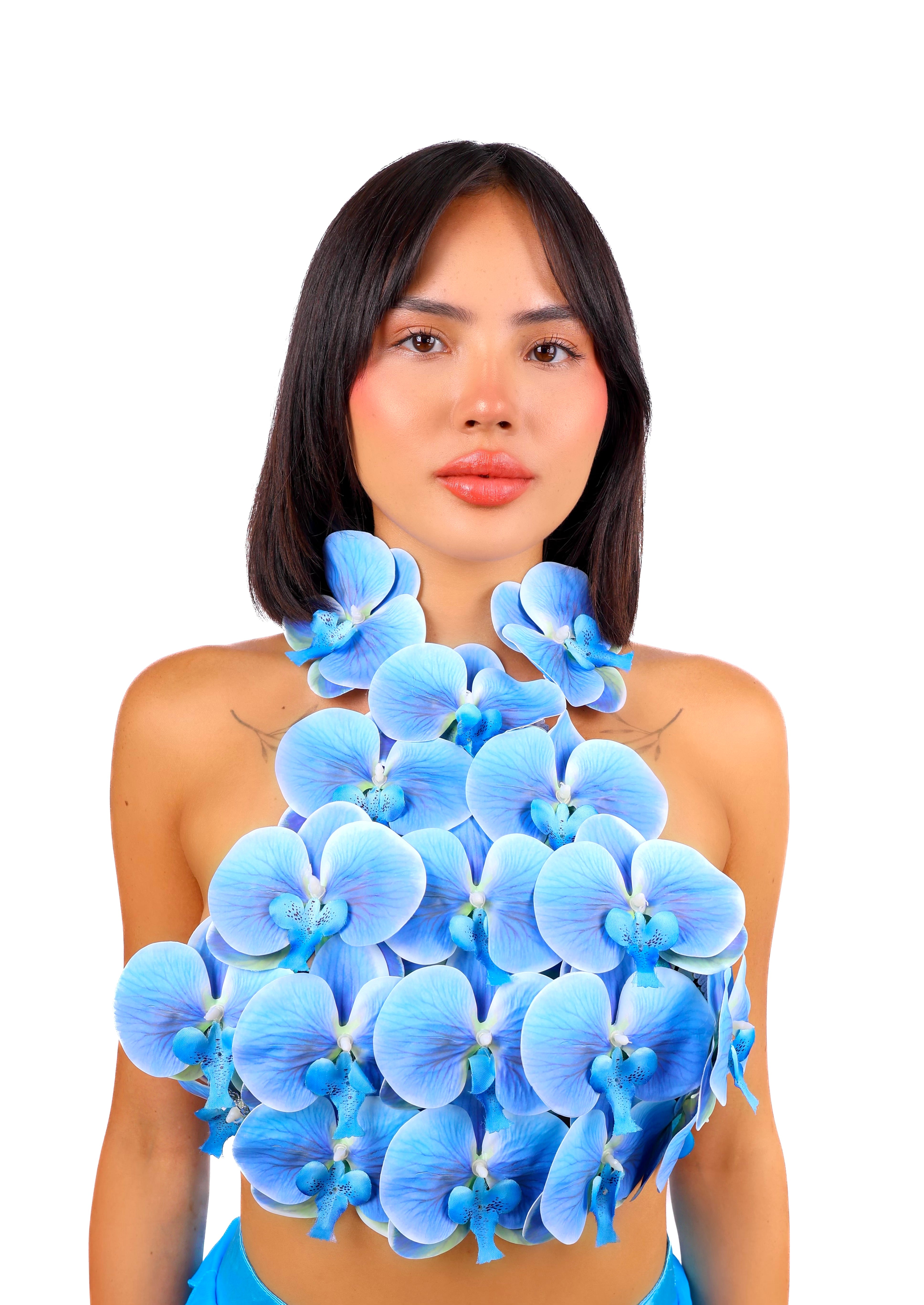 Blue Lotus Flower Top