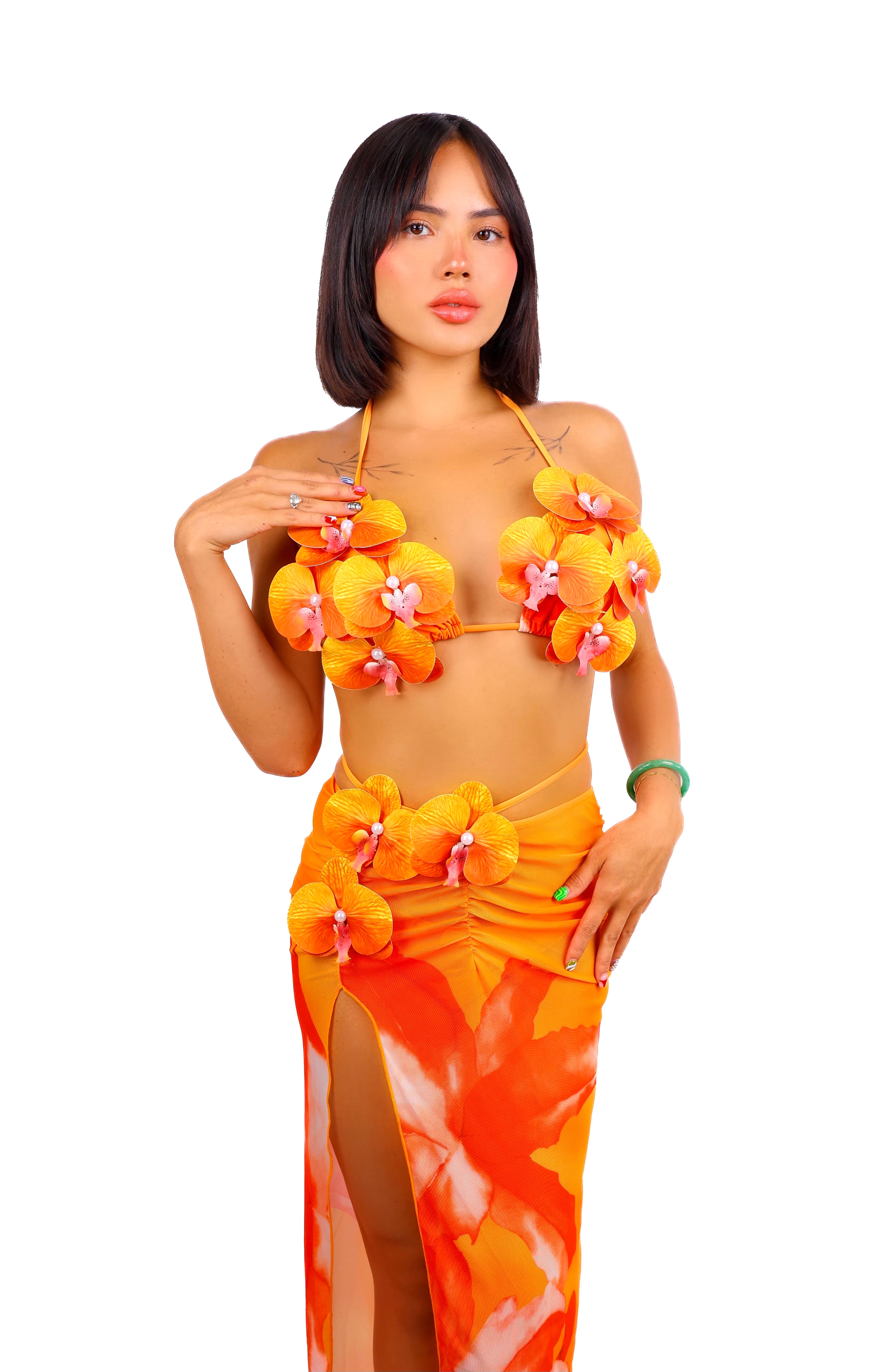 FULL OUTFIT - Sunset Lotus Flower Set (3 pcs)