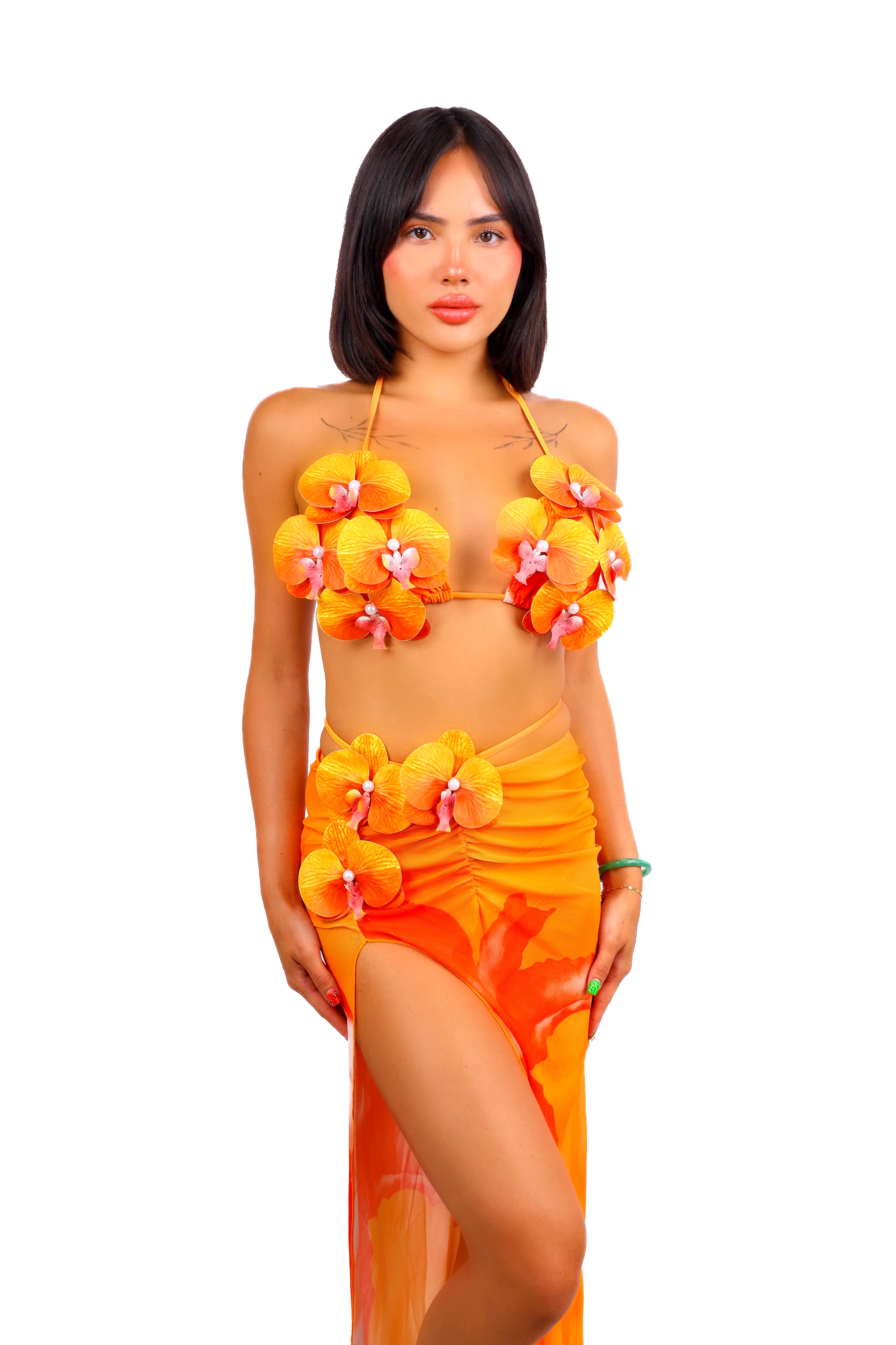 FULL OUTFIT - Sunset Lotus Flower Set (3 pcs)