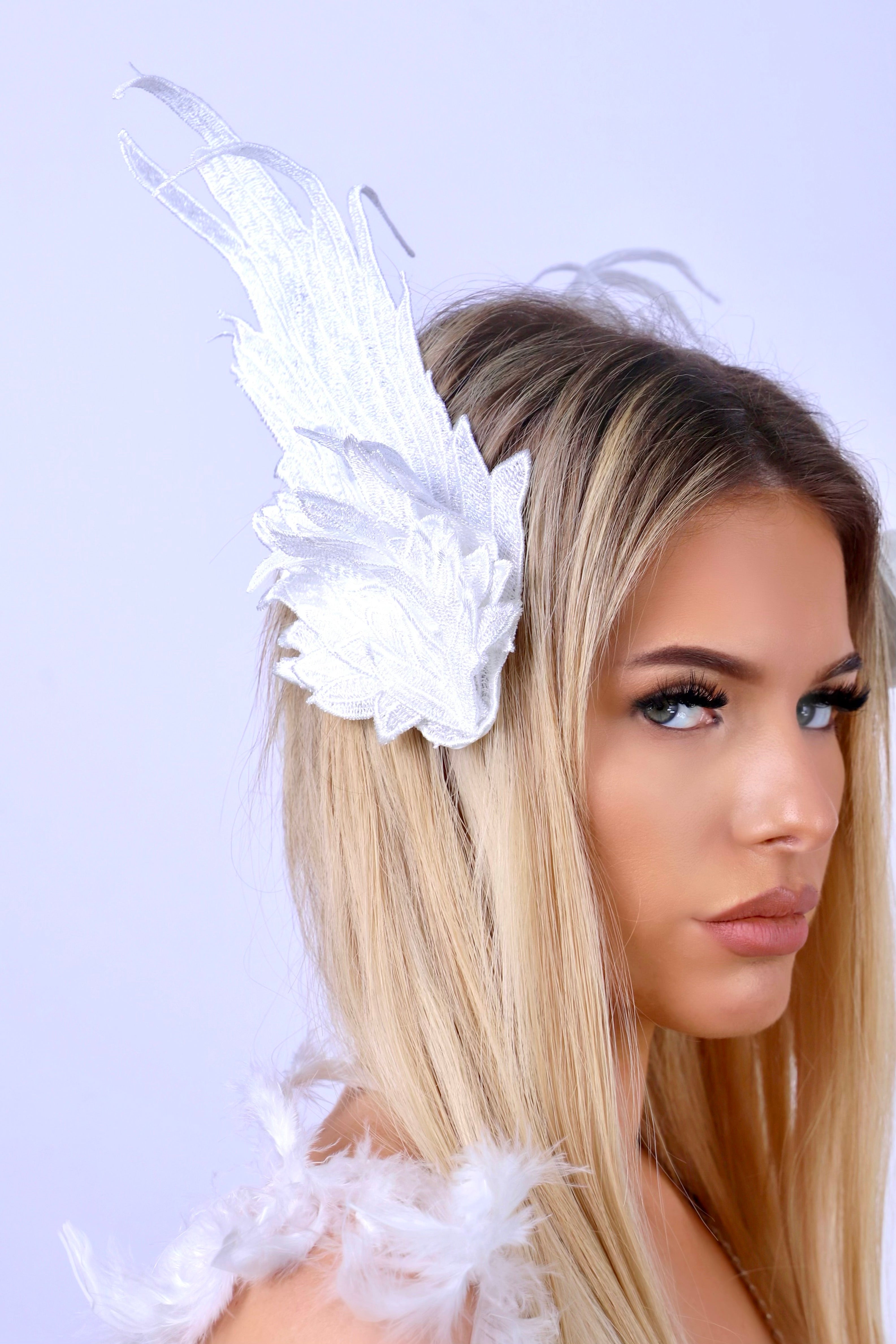 White Swan Hair Clip