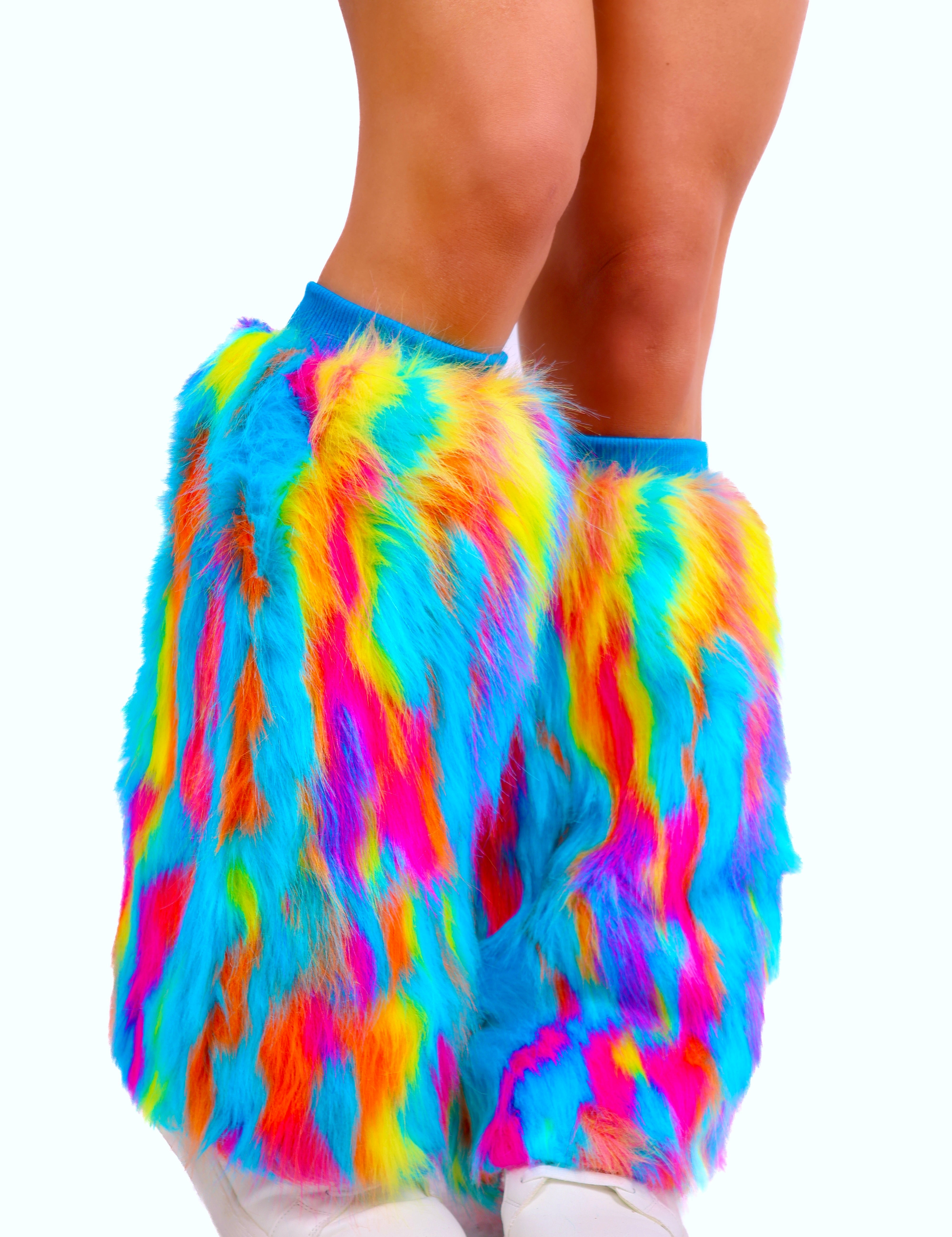 Electric Fantasy Fuzzy Leg Warmers