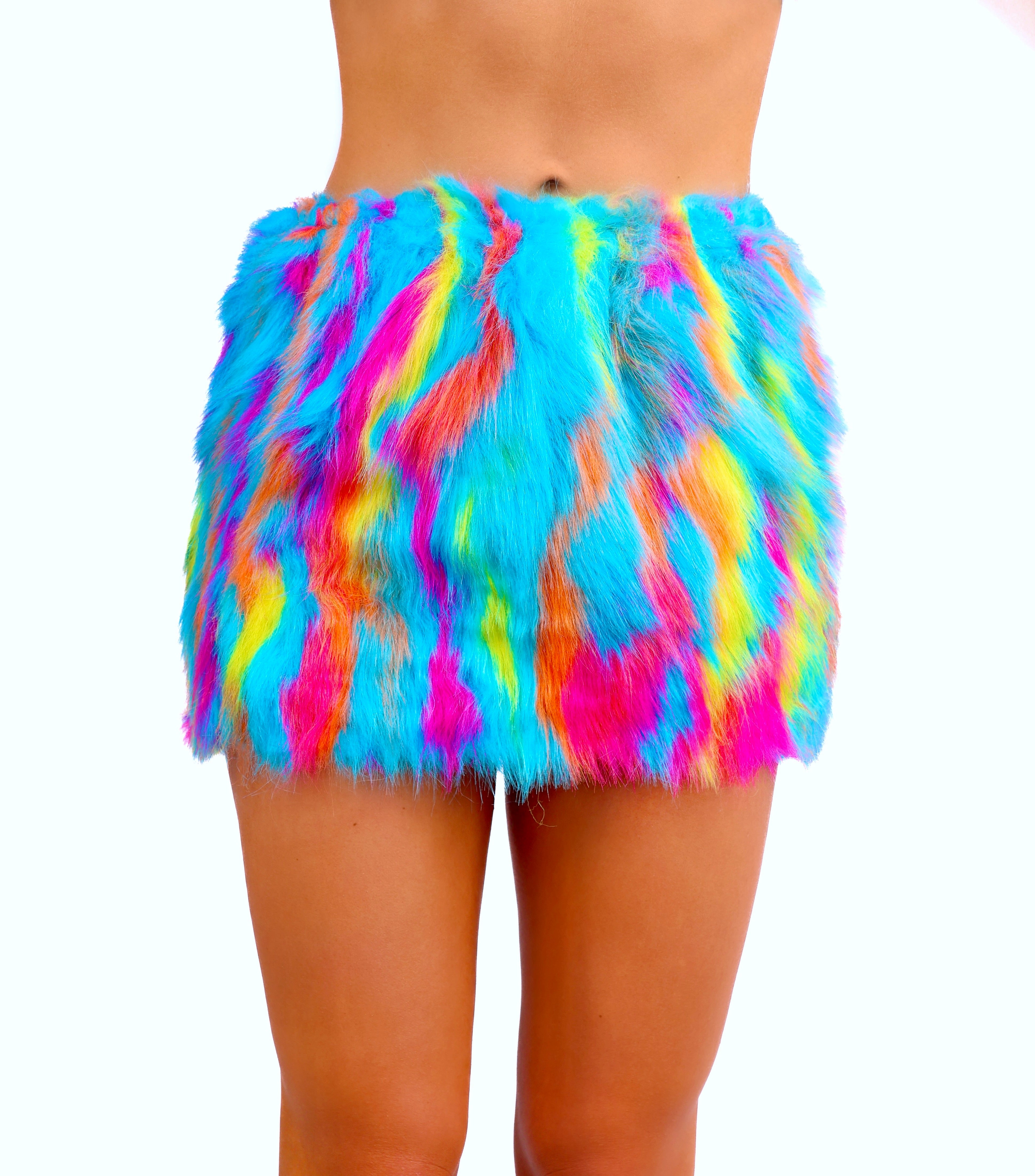 Electric Fantasy Fuzzy Skirt